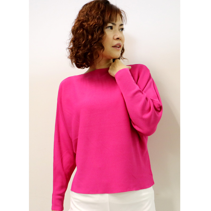 カラフルな色で遊ぼう！ニットカットソーピンク 50代 60代 70代 ファッション / シニアファッション / ミセスファッション246149