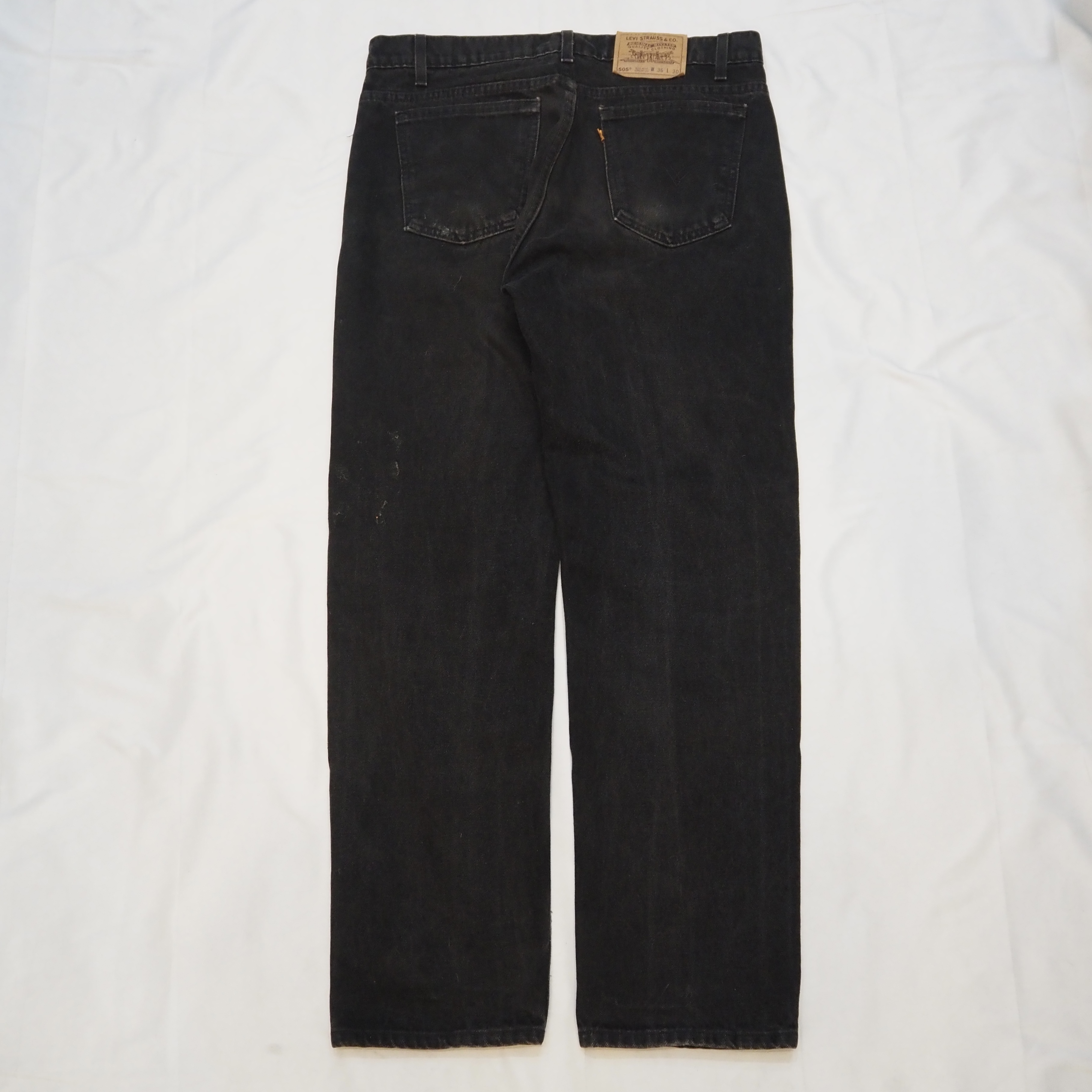 90’s Levi’s 505 US製 Black Denim “36×30" の画像 11