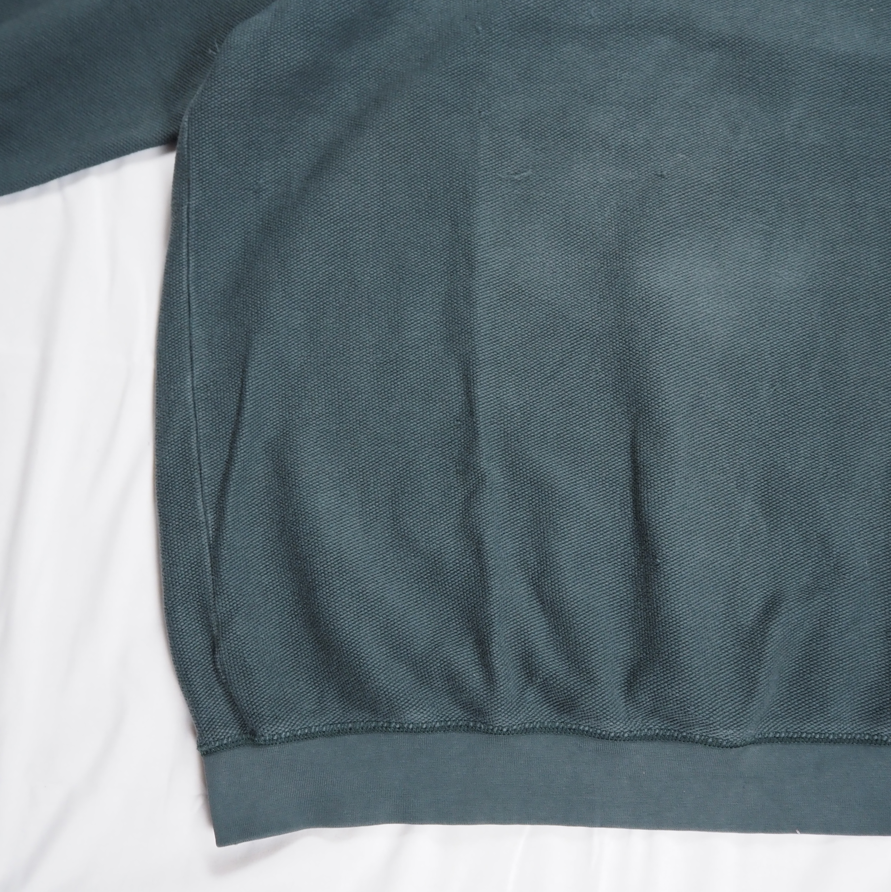 90’s Land’s End 鹿子スウェット XL グリーン の画像 5