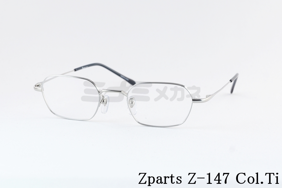 Zparts メガネ Z-108 Col.BLIP オーバル ハーフリム ナイロール 半リム