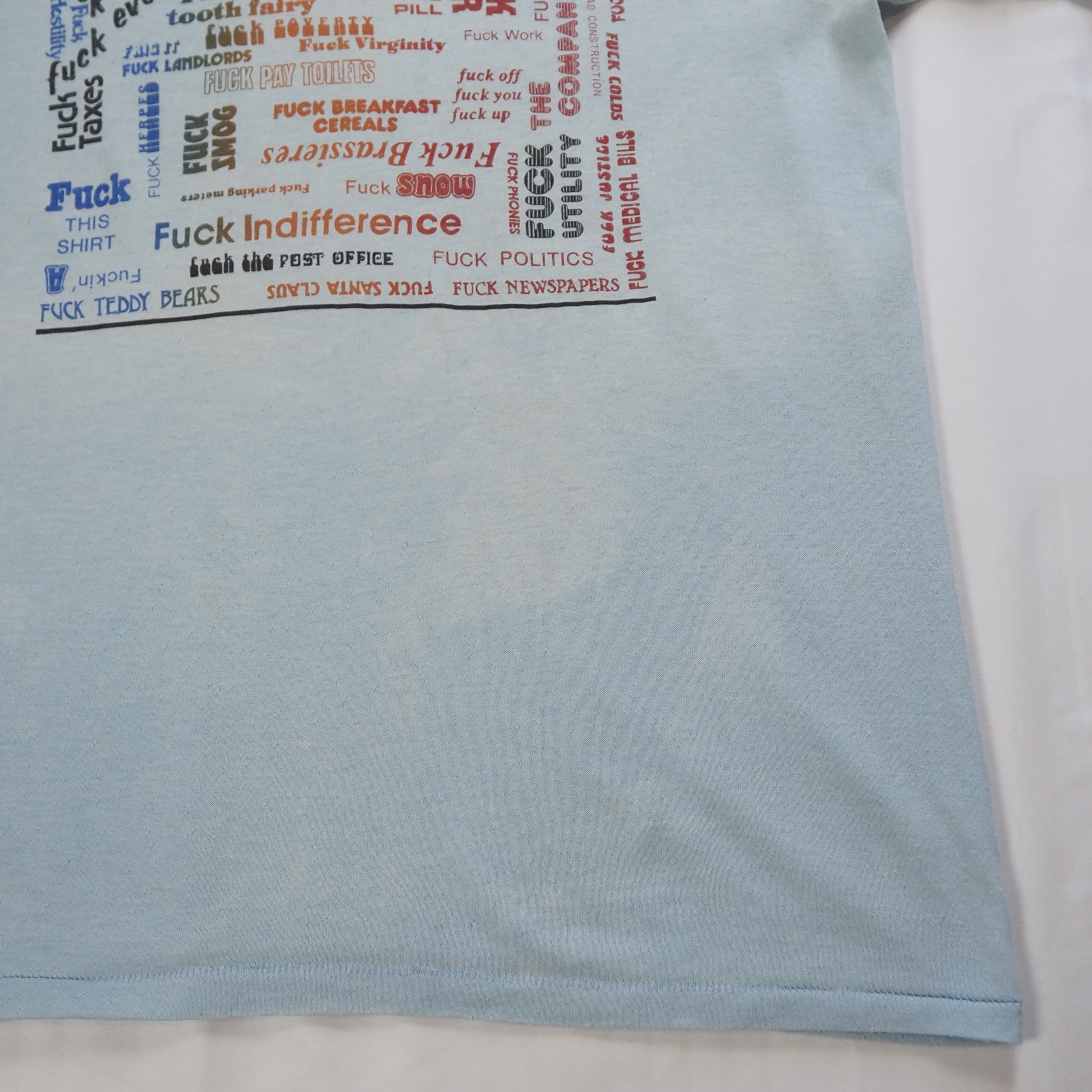 80’s FUCK Tee ライトブルー の画像 7