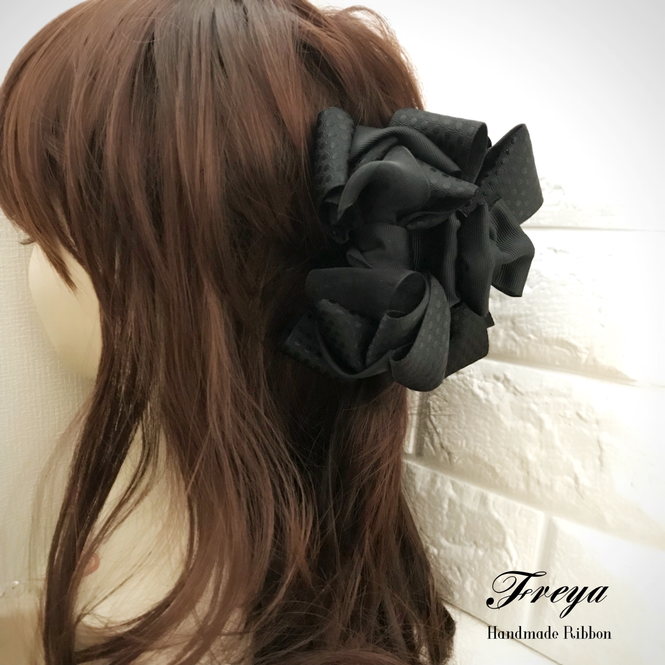 エアリアルリボン ボリュームバンスクリップ Freyaribbon