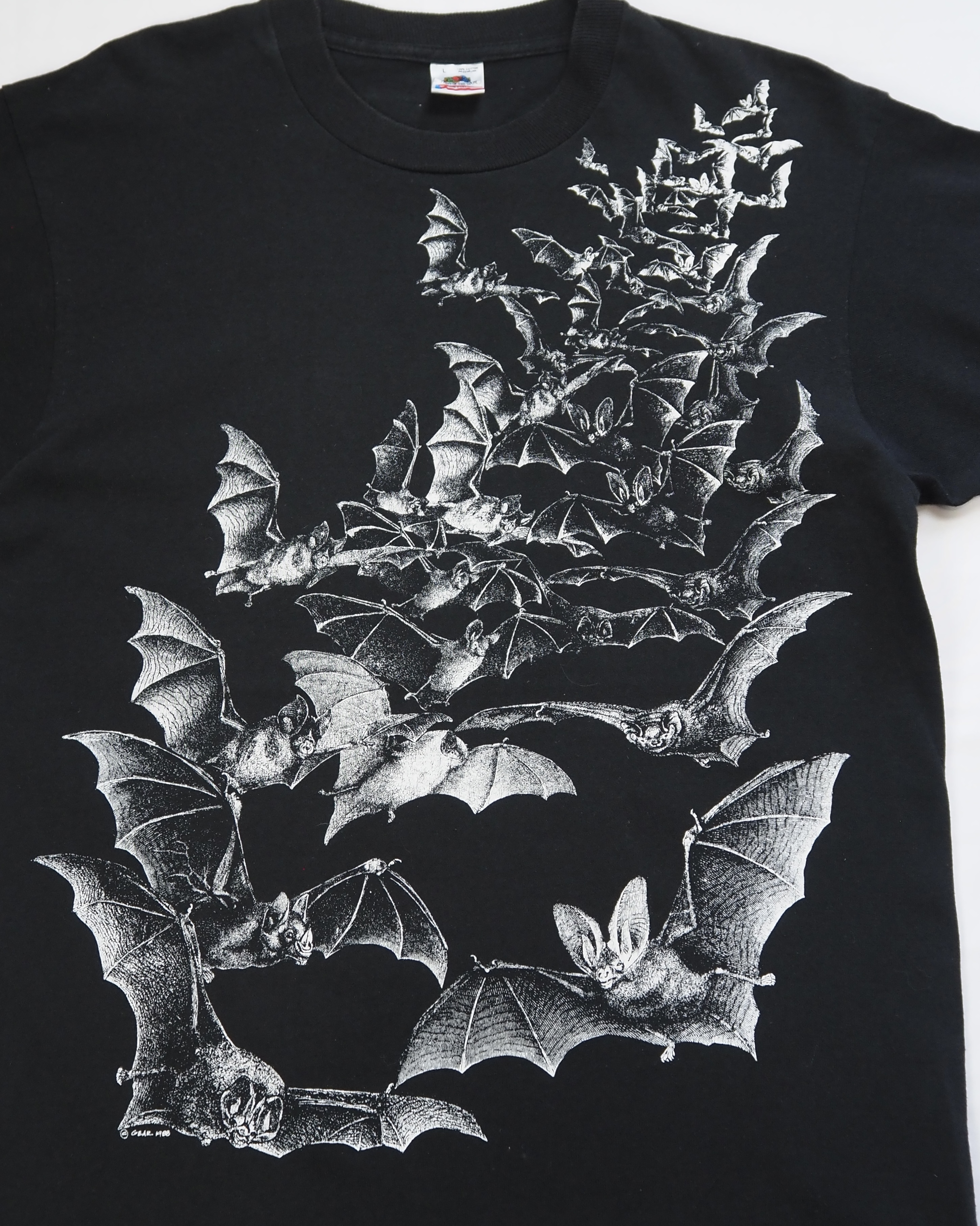 80’s フルーツ コウモリTシャツ 両面プリント Lサイズ の画像 2