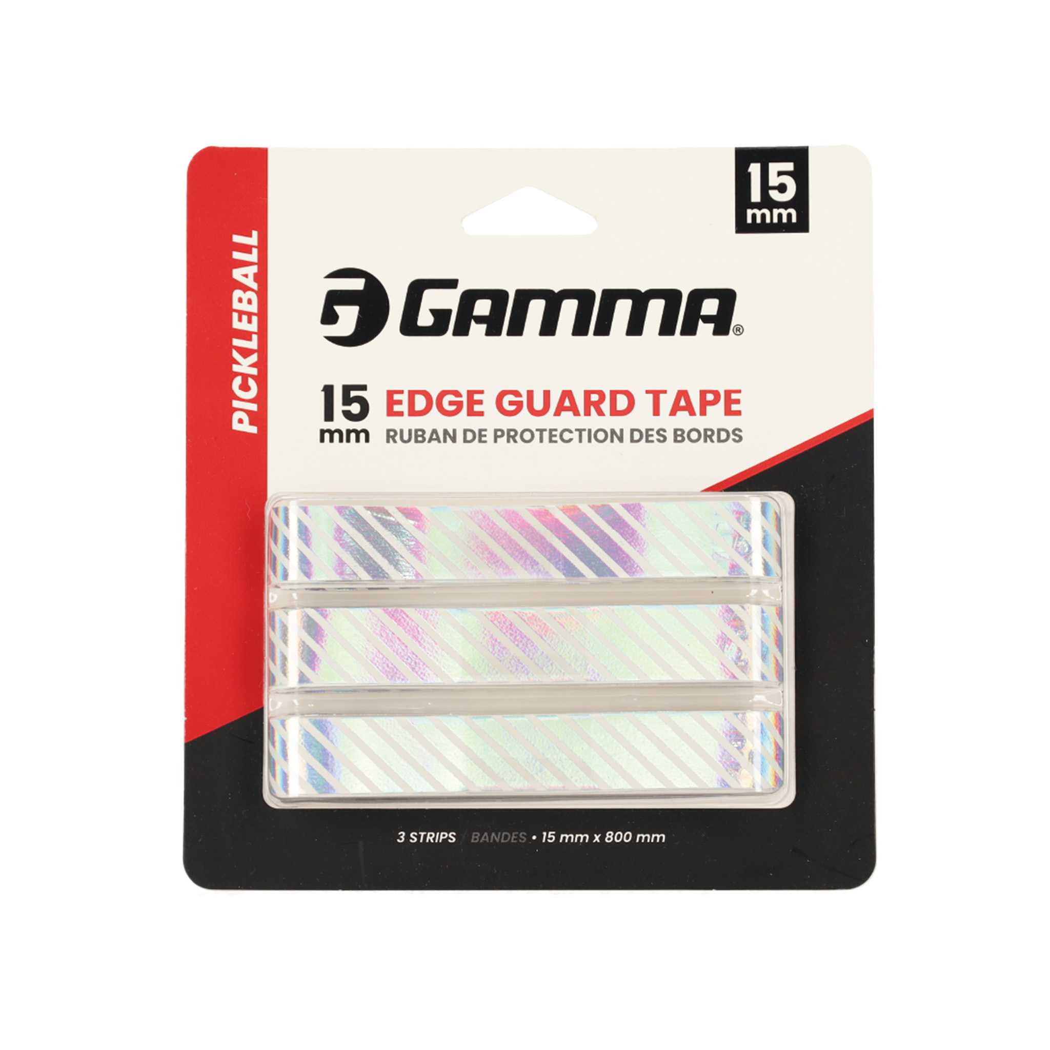 PICKLEBALL PADDLE EDGE GUARD TAPE（Holographic/ホログラム）（15mm/ 20ｍｍ）（3個入り）【1E80589】
