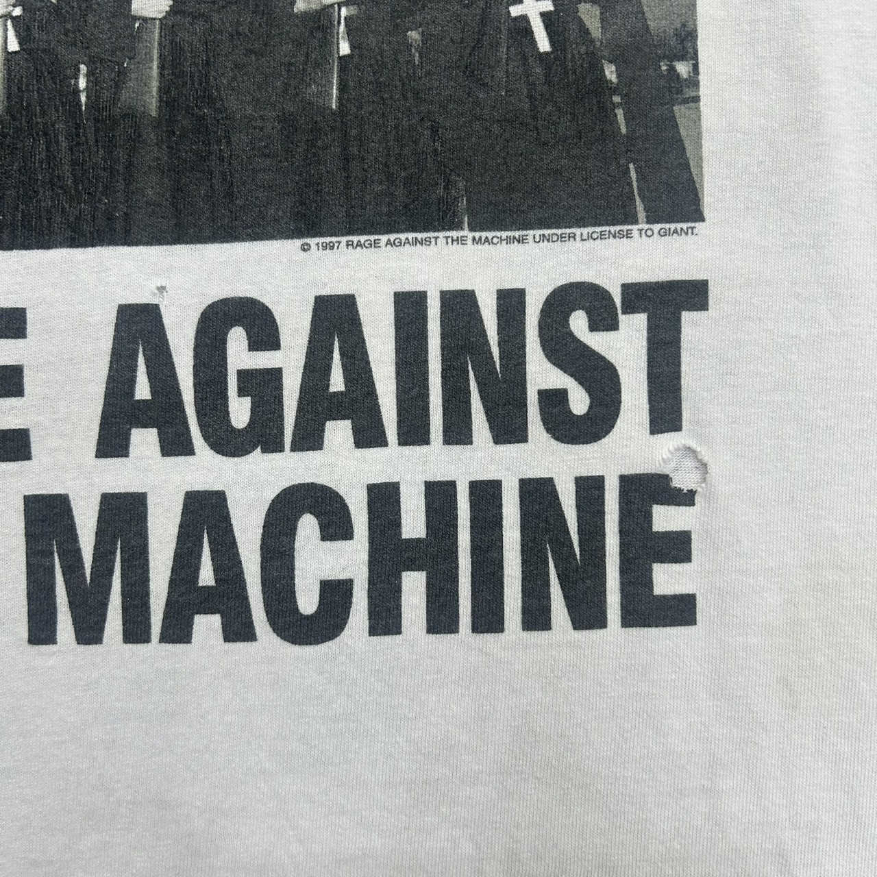 90s Rage Against The Machine フォトロゴ Tシャツ グランジ フェード Fits XL の画像 8