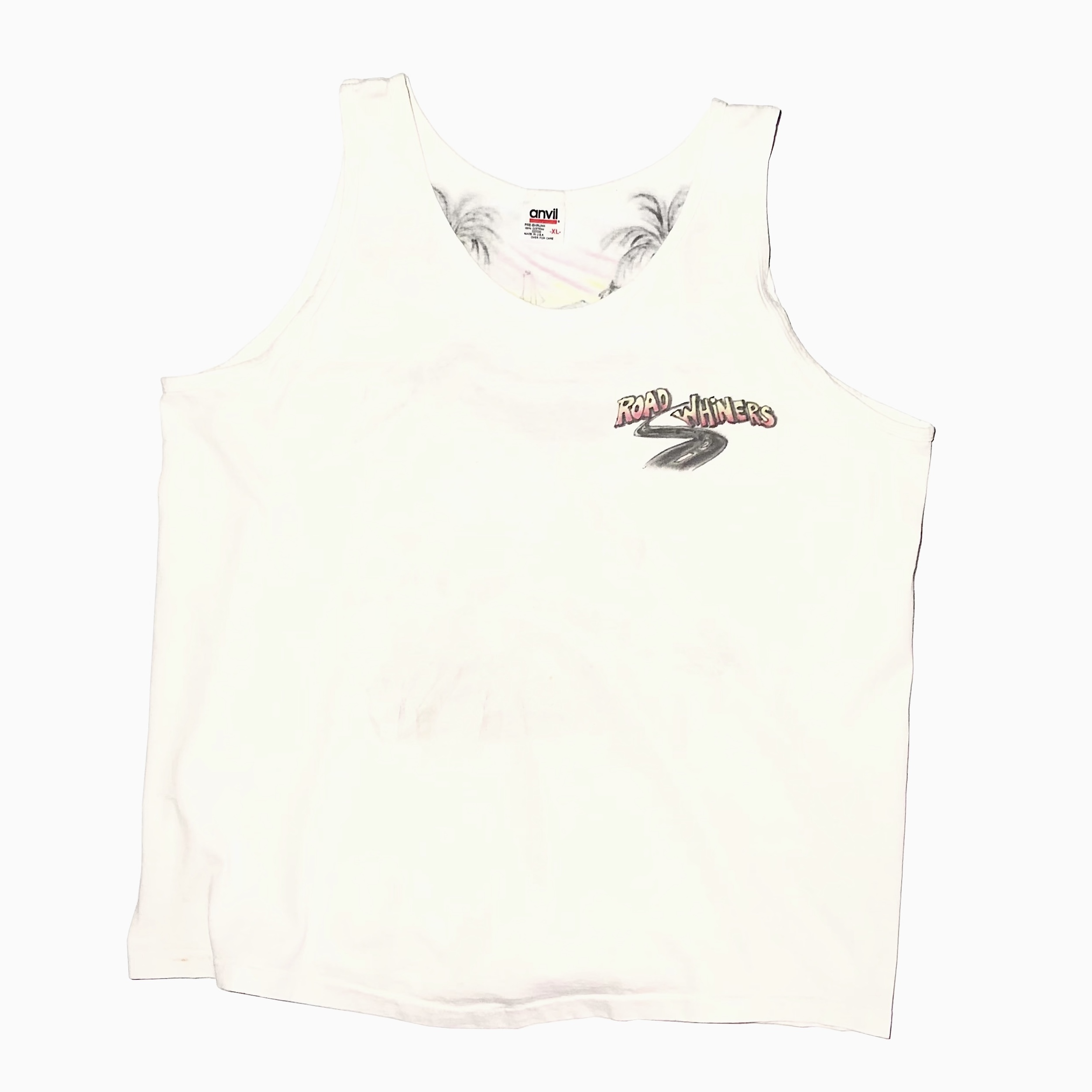 Vintage 90's【anvil】"ROAD WHINERS" Airbrush Tank Top の画像 2