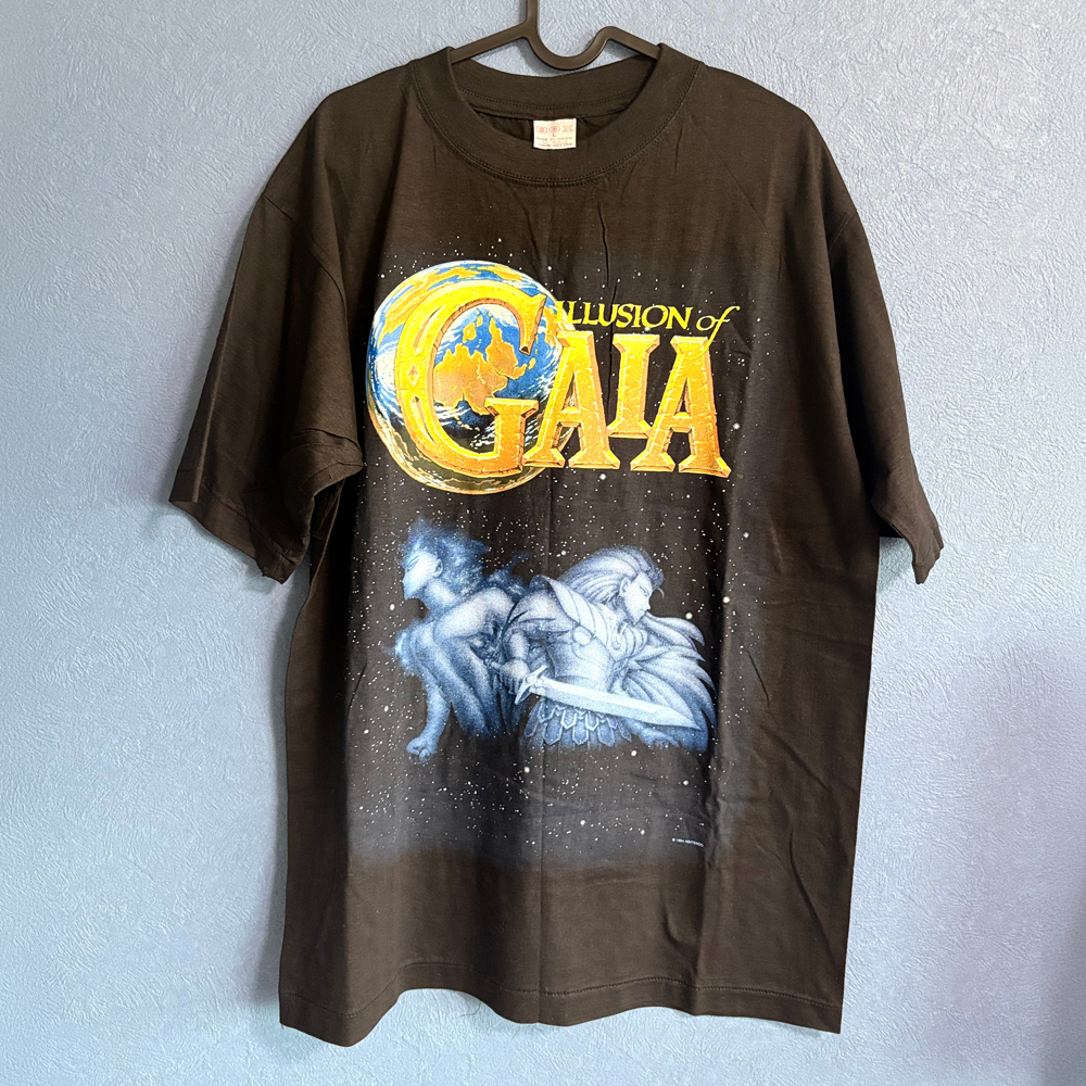 SQUARE ENIX（旧ENIX / パブリッシャー：任天堂） ILLUSION OF GAIA（ガイア幻想紀）【古着/Tシャツ/希少品/90's/ASK品】