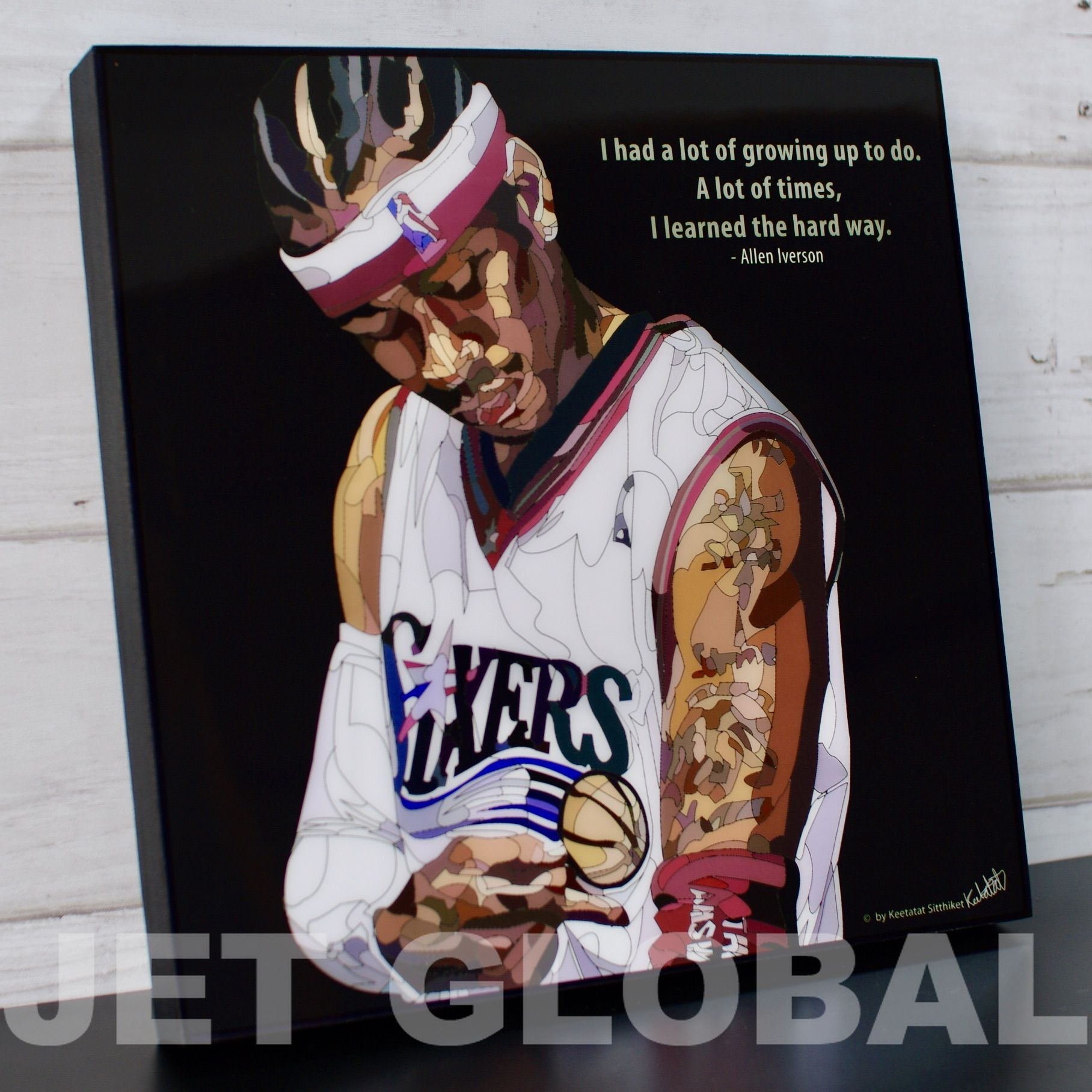 アレン アイバーソン Allen Iverson Ver 1 Lサイズ 52cm Paps Ba0001 ポップアートパネル フレーム公式通販サイト 商品数1000点超え