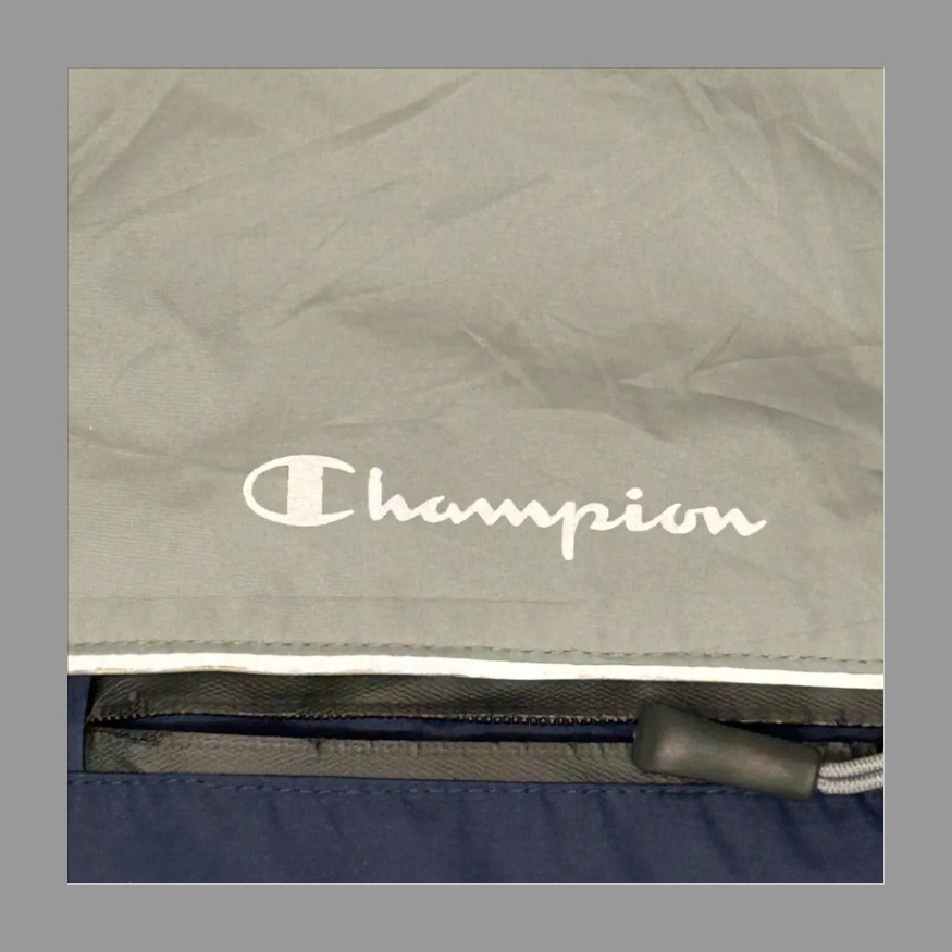 Champion ナイロンジャケット ネイビー/グレーＬ の画像 6