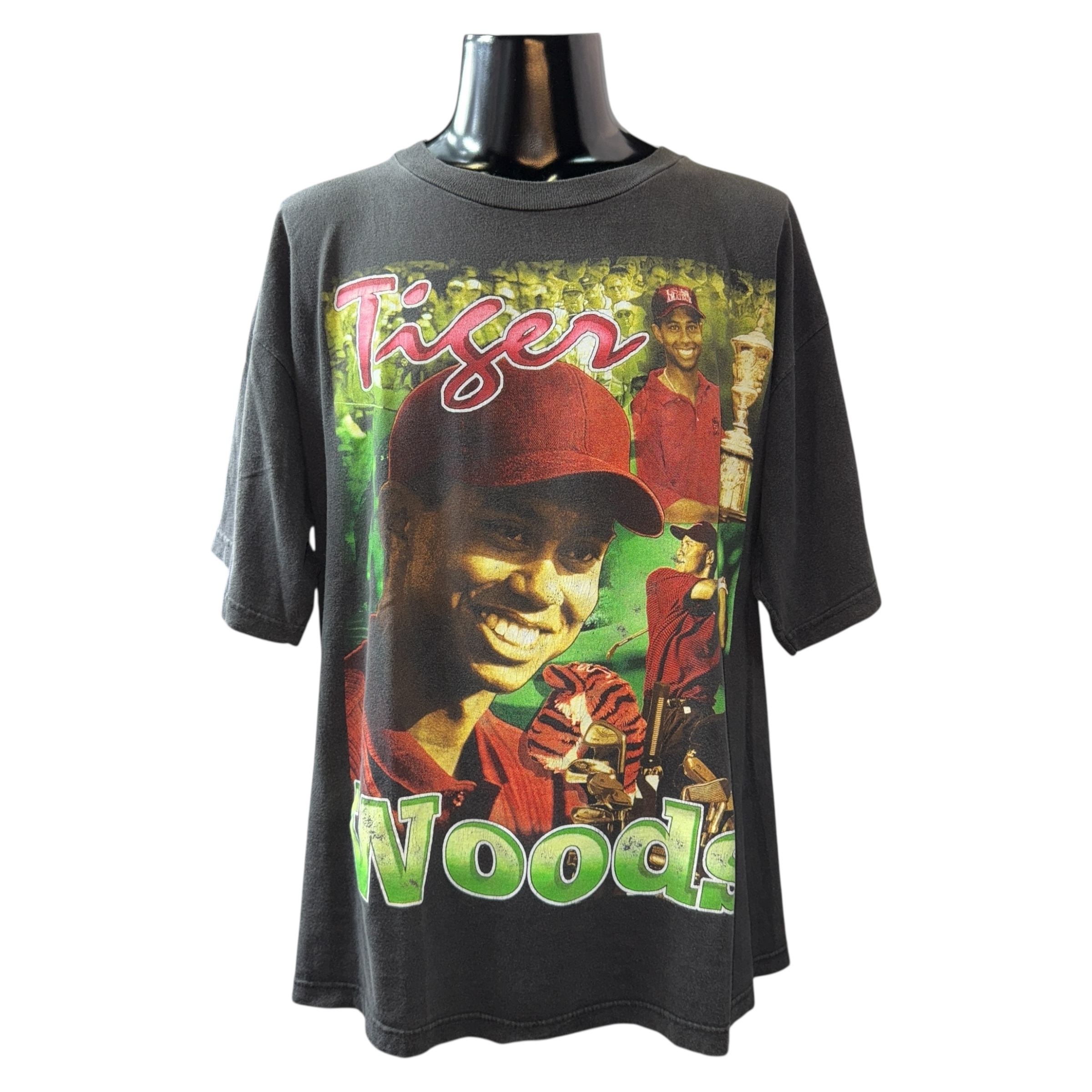 【TIGER WOODS】タイガー・ウッズ “THE FUTURE OF GOLF” 90’s-00’s Vintage RAP Tシャツ
