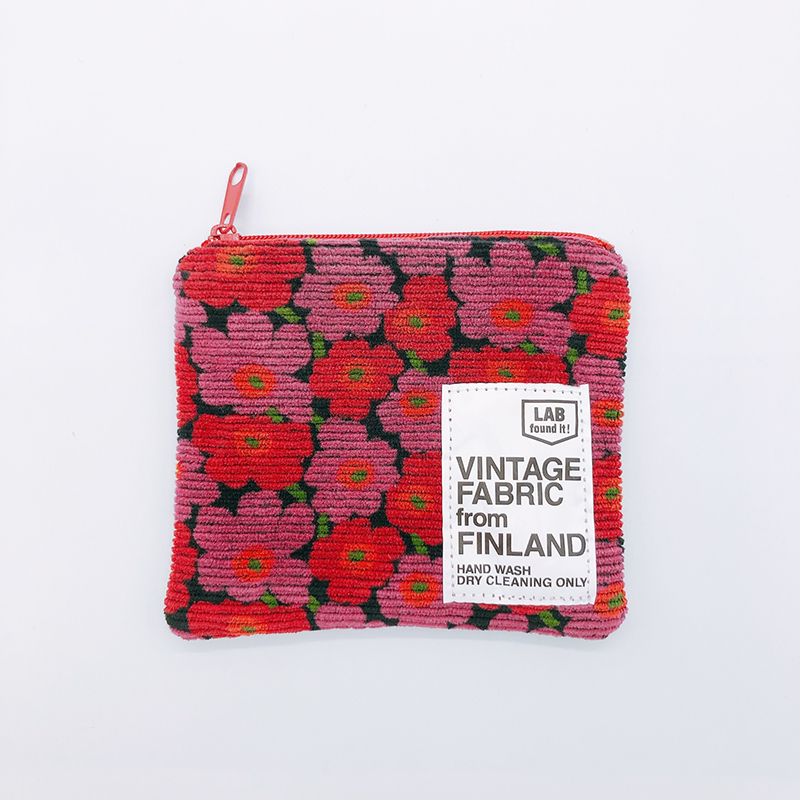 ヴィンテージファブリックポーチ 小 Life And Books