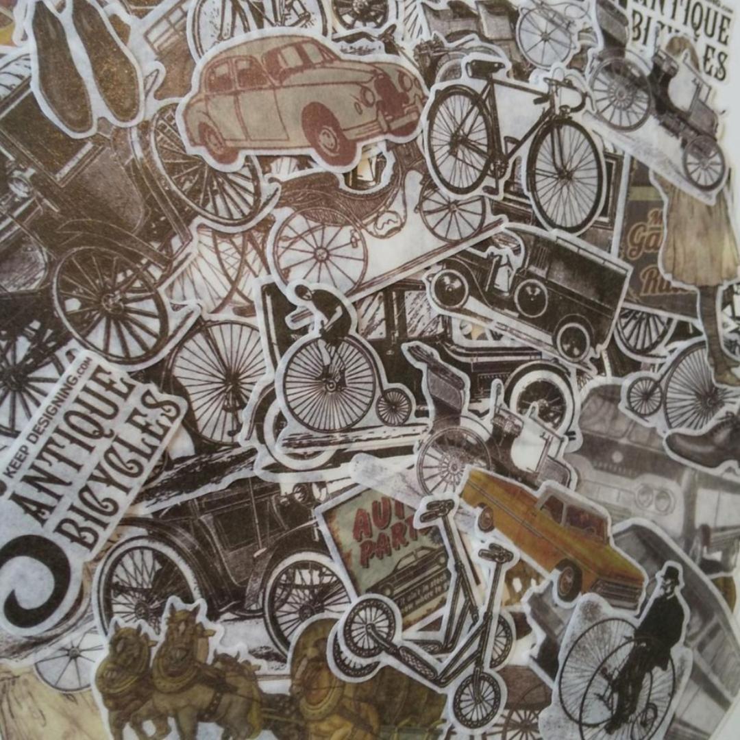 フレークシール 60枚 自転車 車 アンティーク調 コラージュ ジャンクジャーナル ヴィンテージ 素材 デコレーション J109 Classy クラッシー フレークシール 60枚 自転車 車 アンティーク調 コラージュ ジャンクジャーナル ヴィンテージ 素材 デコレーション J109 Classy クラッシー