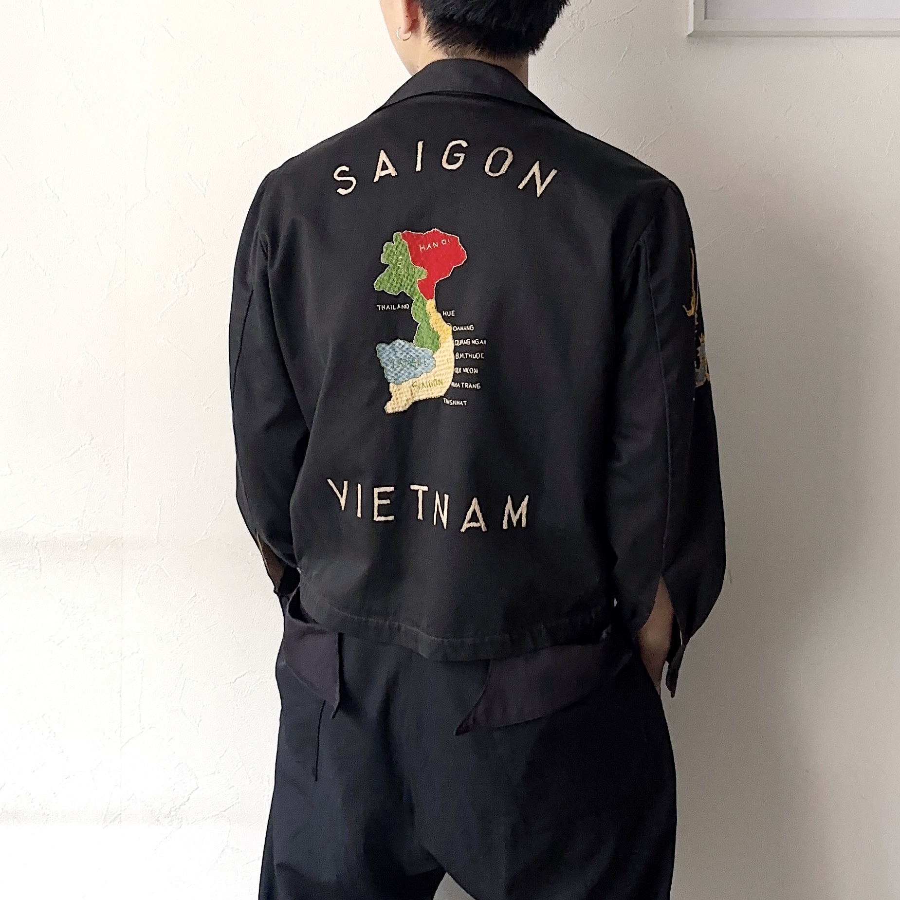 Vintage 60's "SAIGON VIETNAM" Souvenir Jacket の画像 4