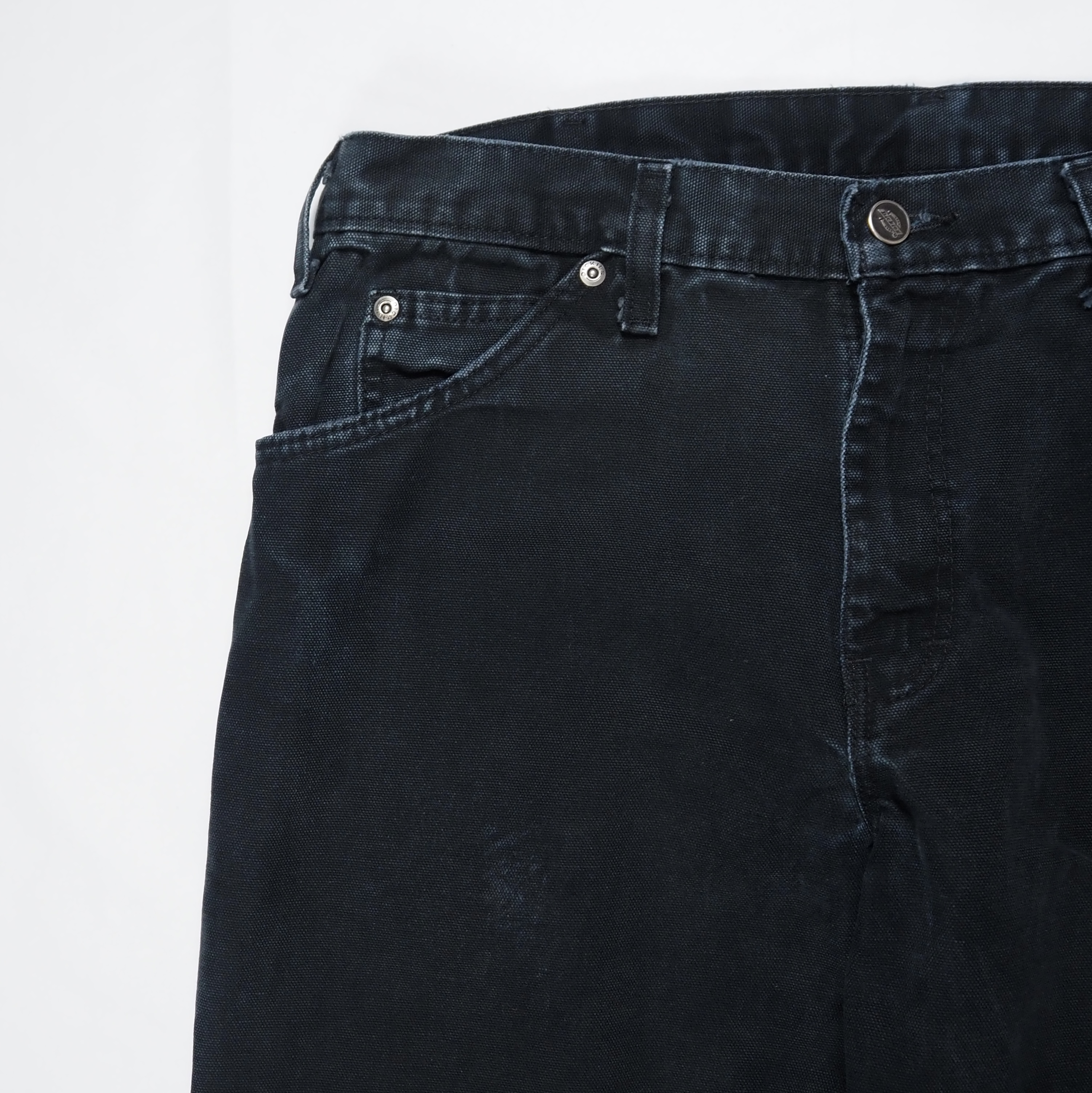 00’s Dickies ダックワークパンツ ブラック 実寸約32×31 の画像 4