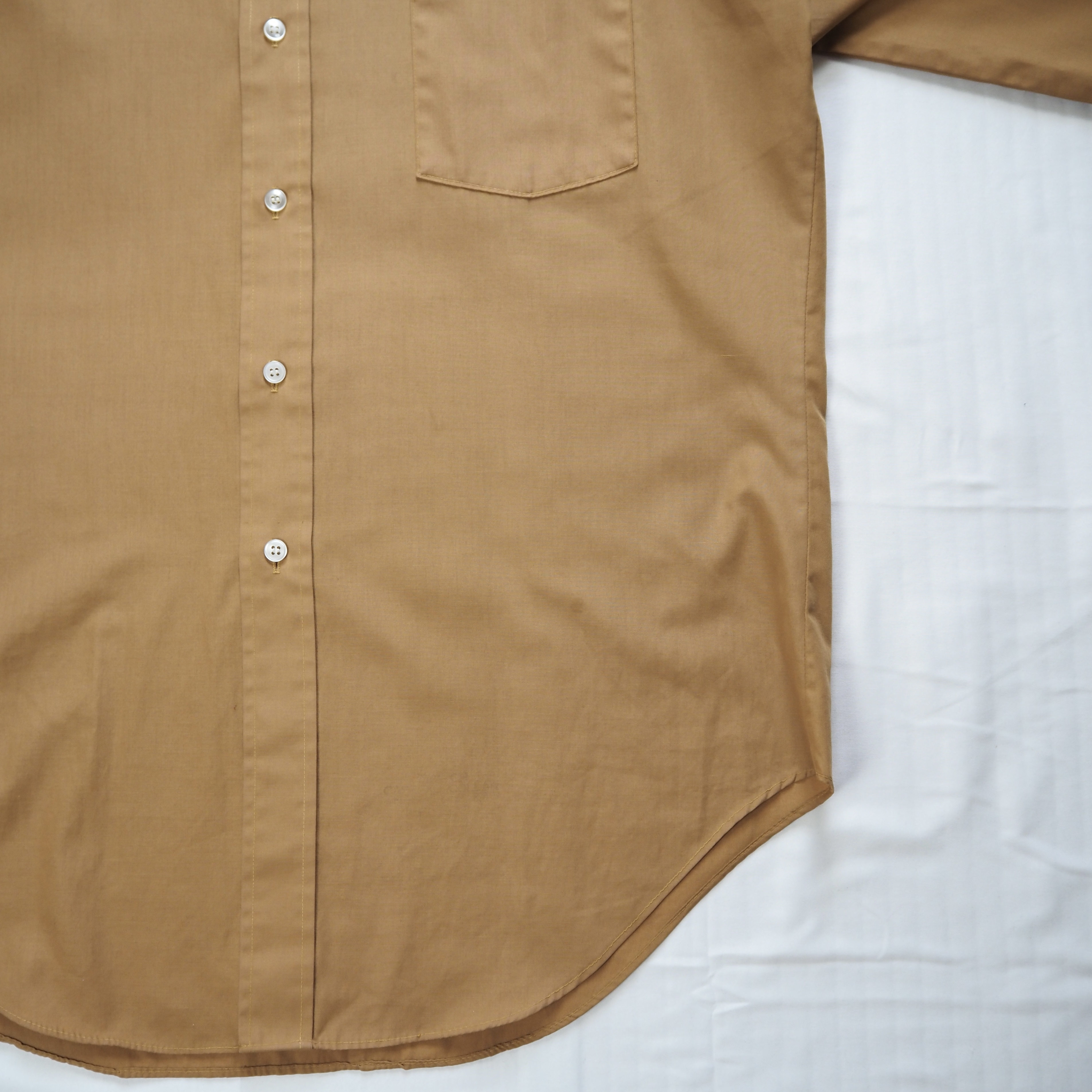 70’s Sears ポリコットンシャツ ブラウン 日本製 の画像 10