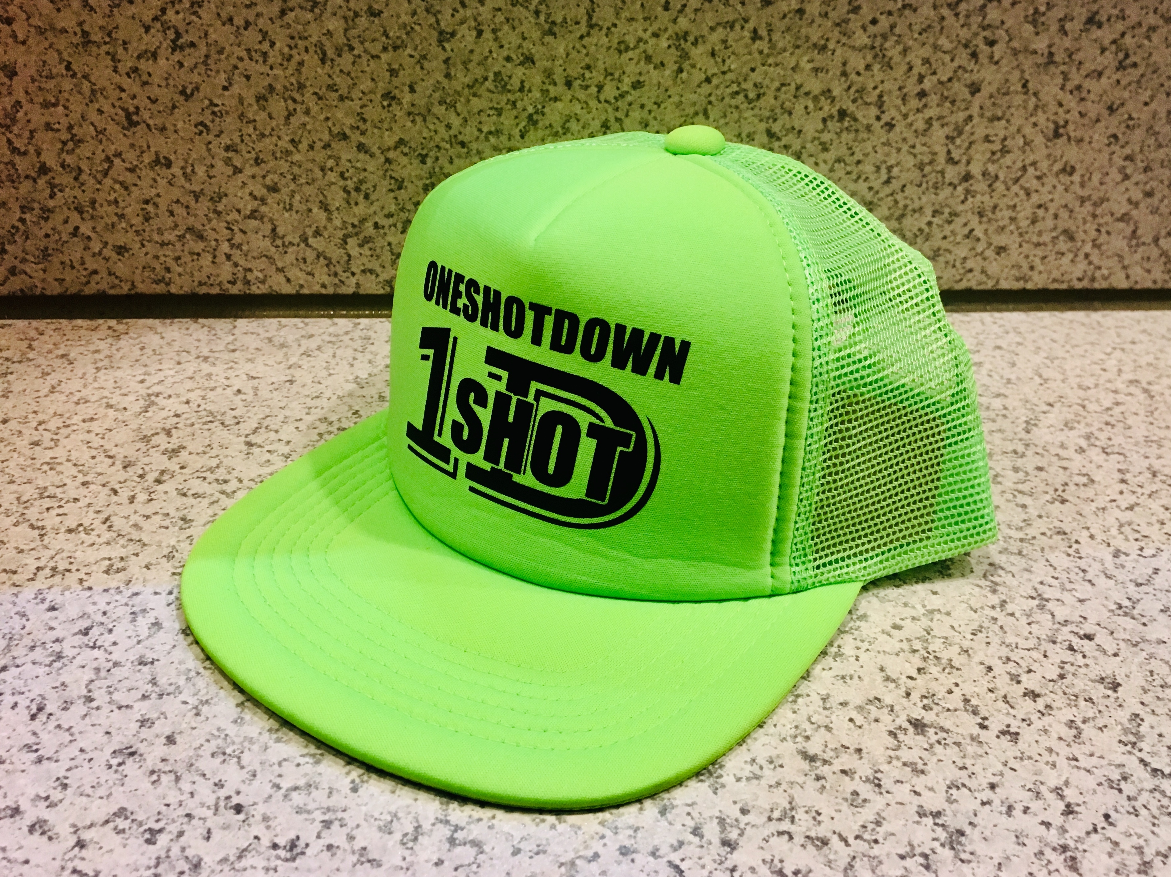 ONESHOTDOWN ネオンカラーロゴメッシュCAP - 画像2