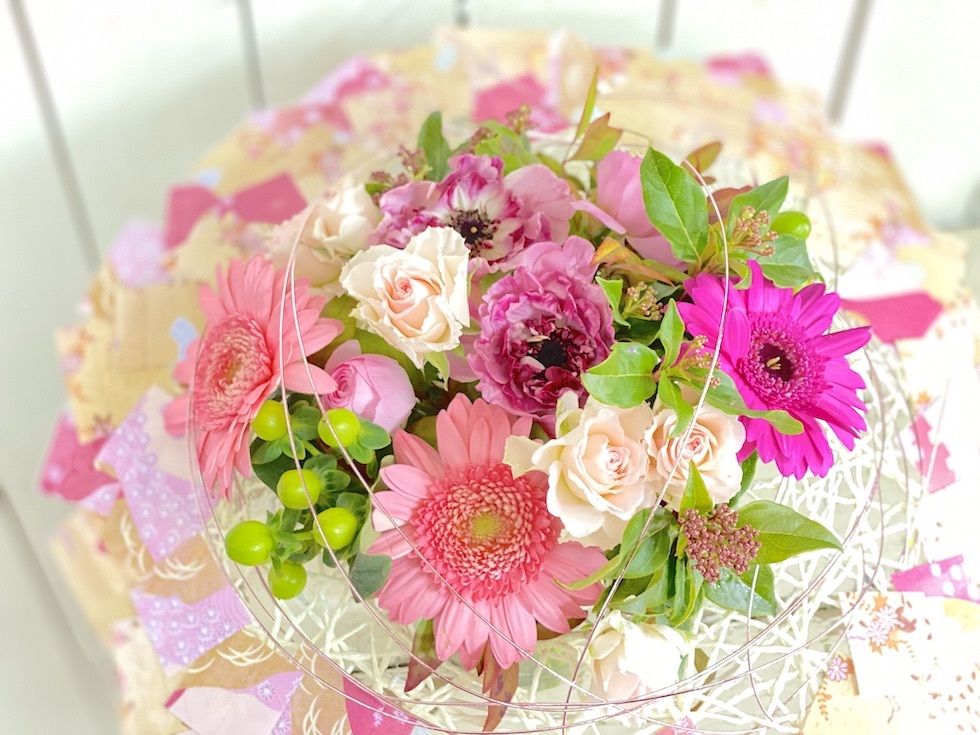 2月フラワーアレンジメントレッスン ひな祭り花束 沖縄県 豊見城市のお花屋さん Happy Flower 一花 2月フラワーアレンジメントレッスン ひな祭り花束 沖縄県 豊見城市のお花屋さん Happy Flower 一花