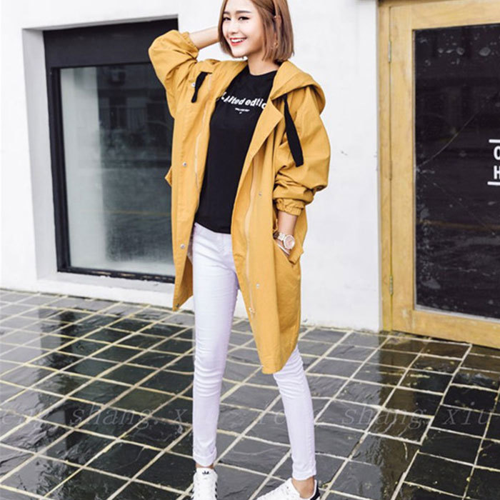 トレンチコート レディース ロング フード ビッグシルエット ゆったり 冬 春 4color 3size トレンチコート ロング丈 コート ジャケット フードコート 売れ筋 ブラック ピンク キャメル カーキ M L Xl 大きいサイズ A0172 Alstromeria