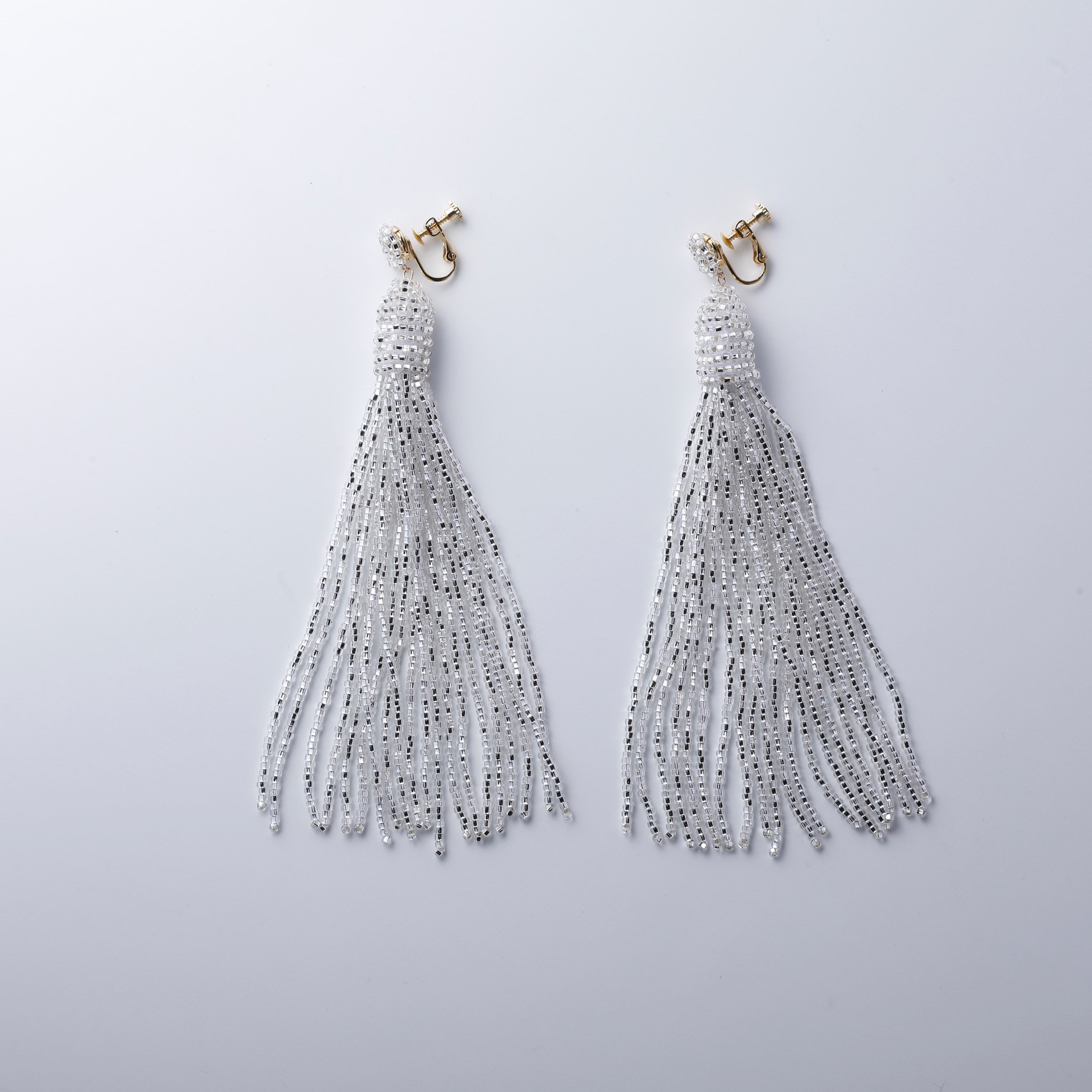 シルバーロングタッセルピアス Iplik Accessory シルバーロングタッセルピアス Iplik Accessory