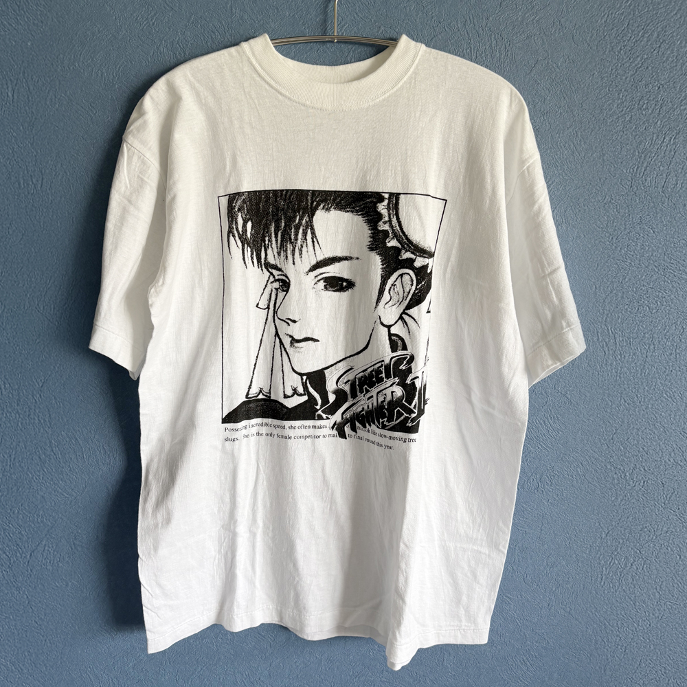 CAPCOM Street Fighter 2 春麗 Single Stitch【古着/Tシャツ/格闘ゲーム/希少品/90's】