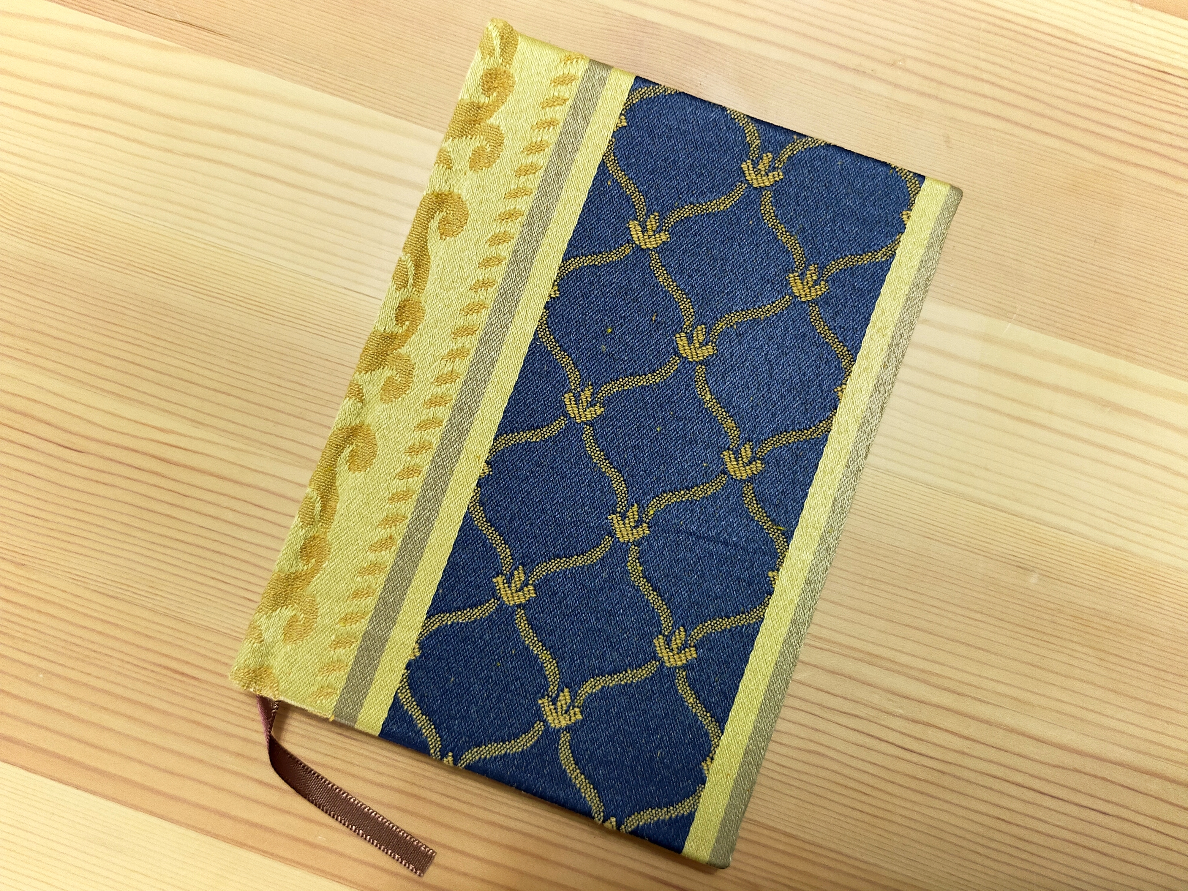 8mm罫線 フランス製 ネイビーゴールド A6colorisノート ポータブルサイズ テルコ雑貨店 Coloris Notebooks 手製本ハードカバーノート