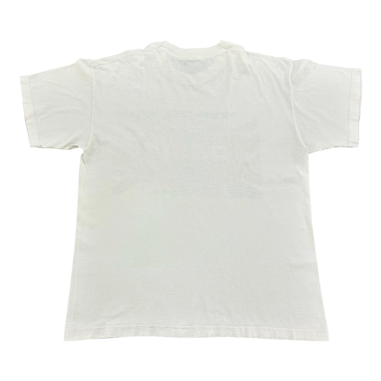 OASIS オアシス UKロック グラフィックプリント バンドT ロックT ホワイト 古着 L の画像 2