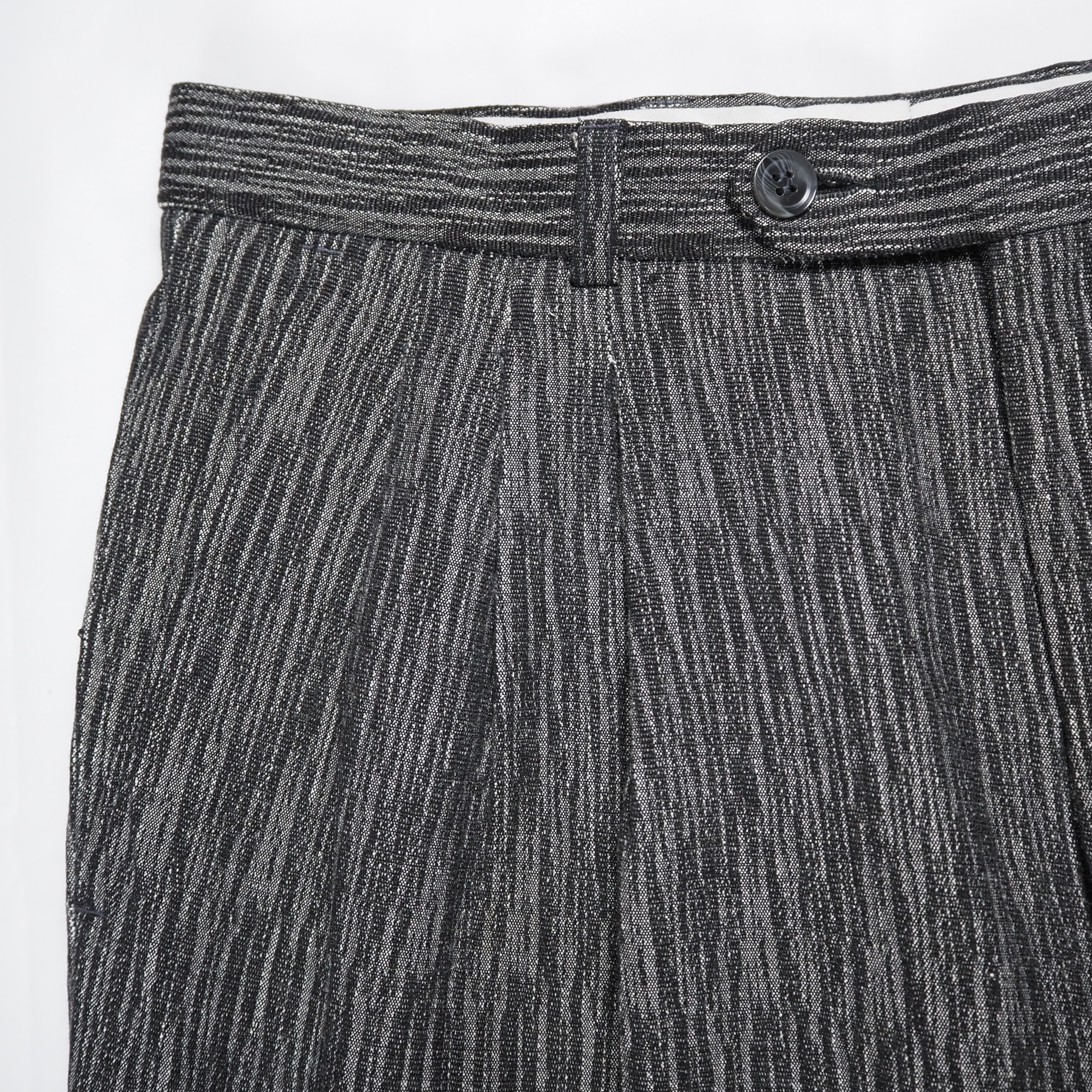 80’s Rayon Slacks 3タック グレー 30×33 の画像 5