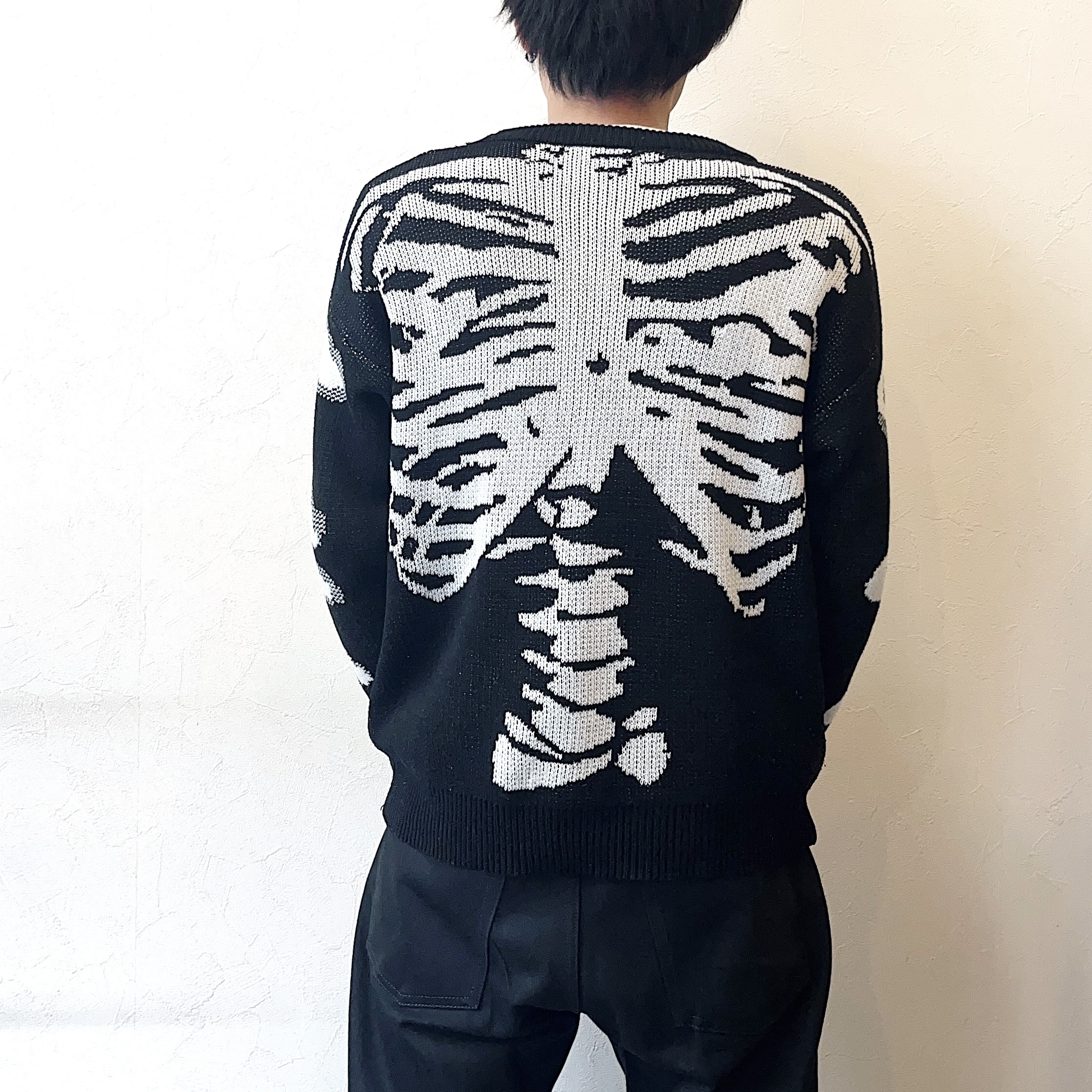 Y2K "Skeleton" Knit Sweater の画像 3