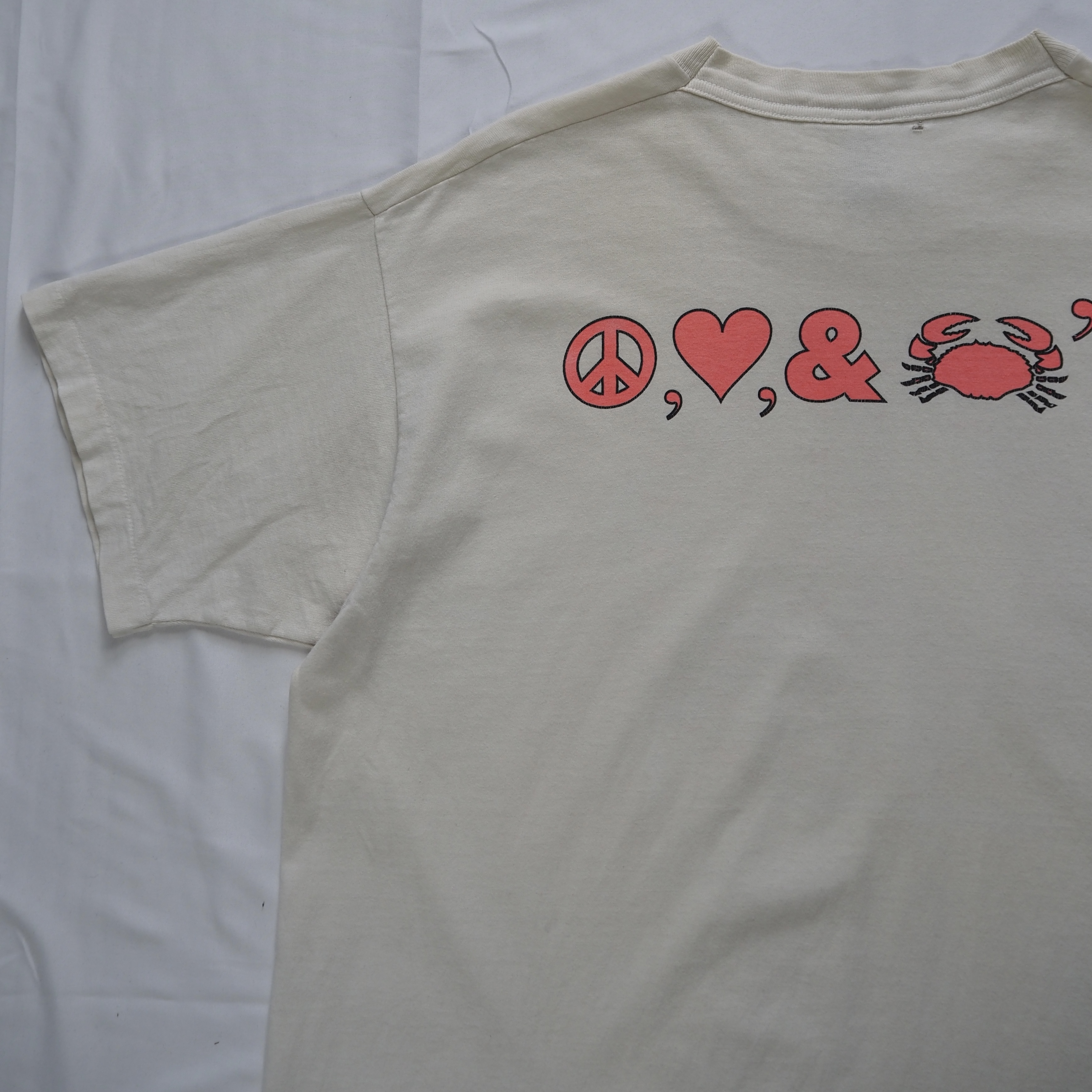 90’s Fruits of the loom ピースマークTシャツ XL の画像 14