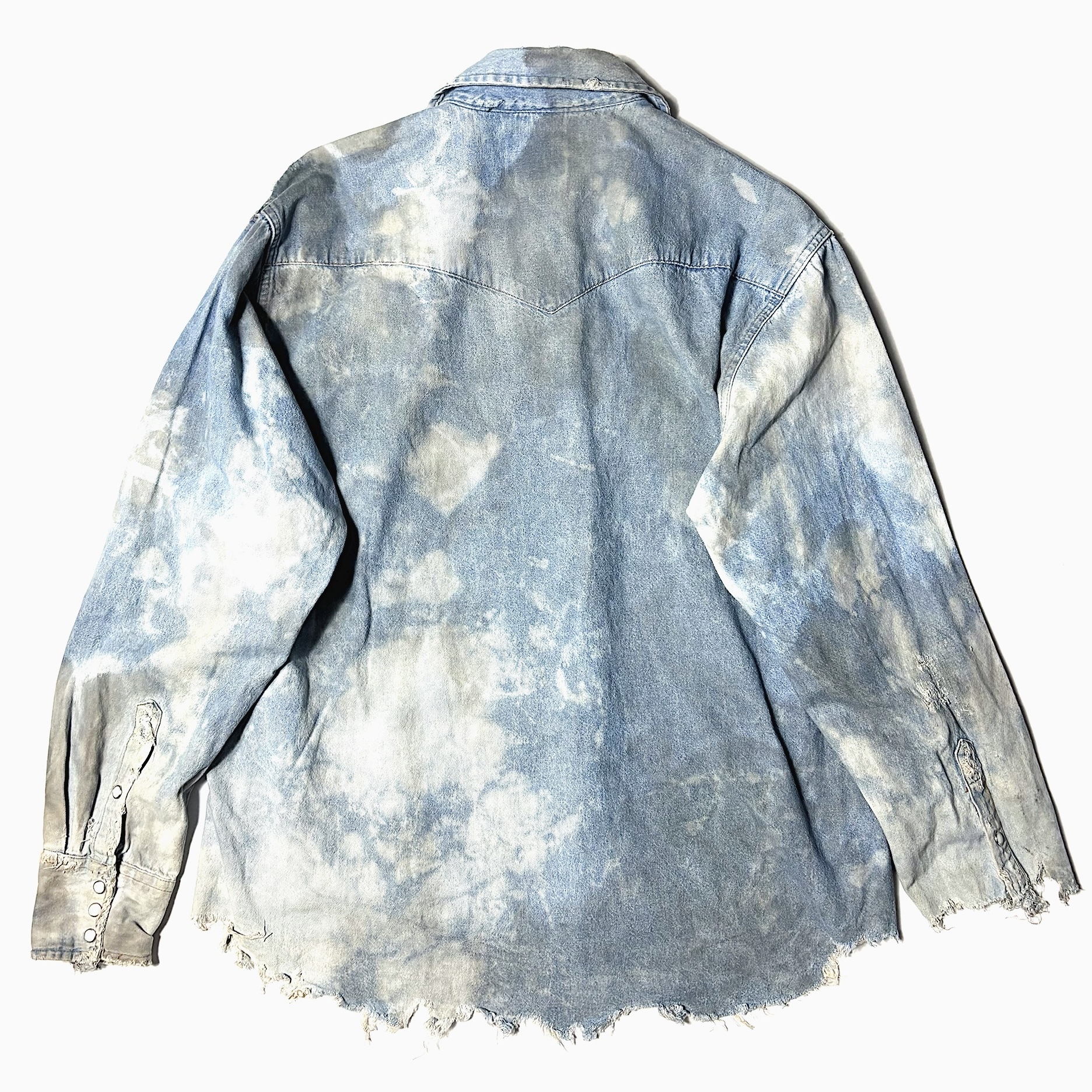 Vintage 80〜90's【Wrangler】Grunge Denim Shirt の画像 2