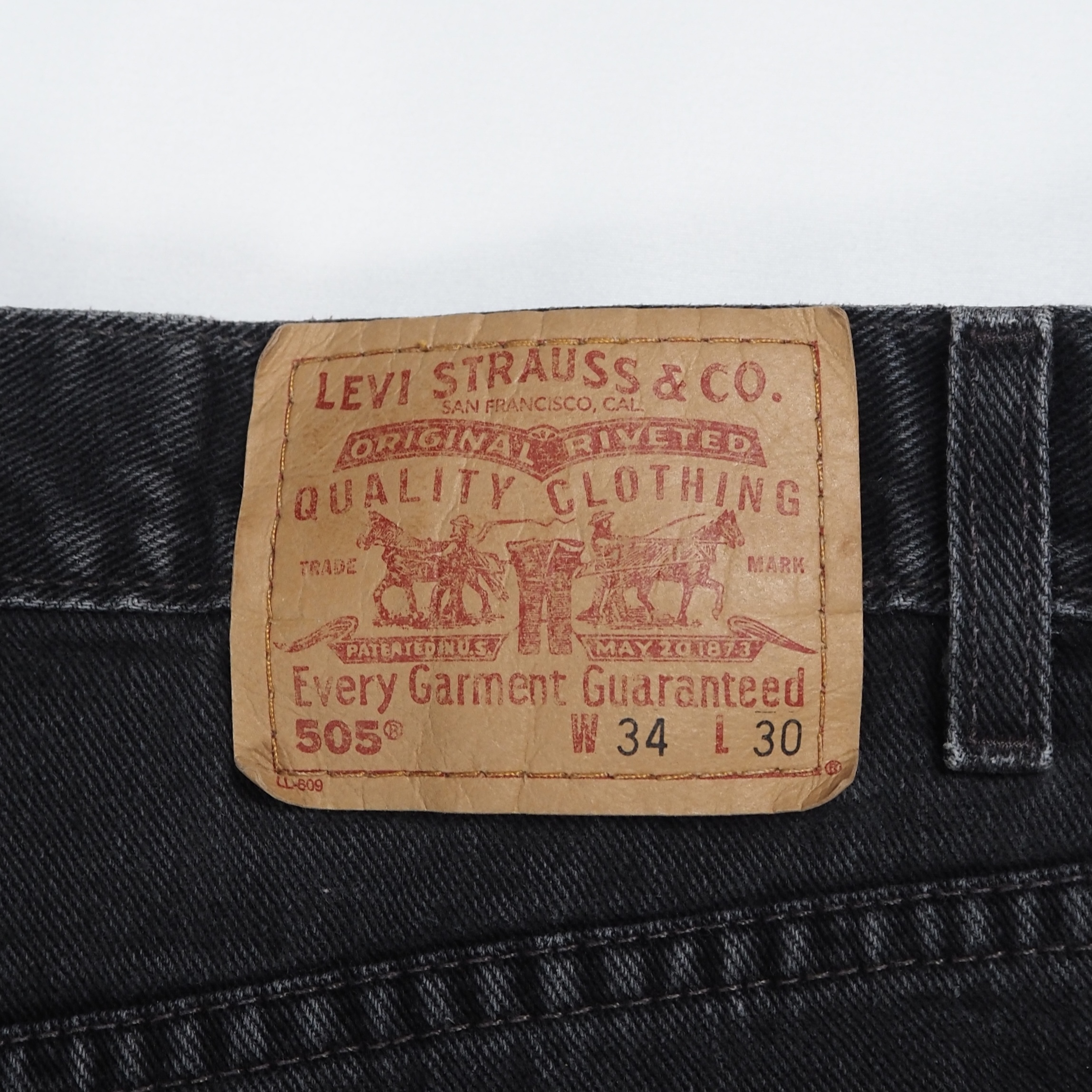 00’s Levi’s 505 ブラック 34×29 グアテマラ製 の画像 15