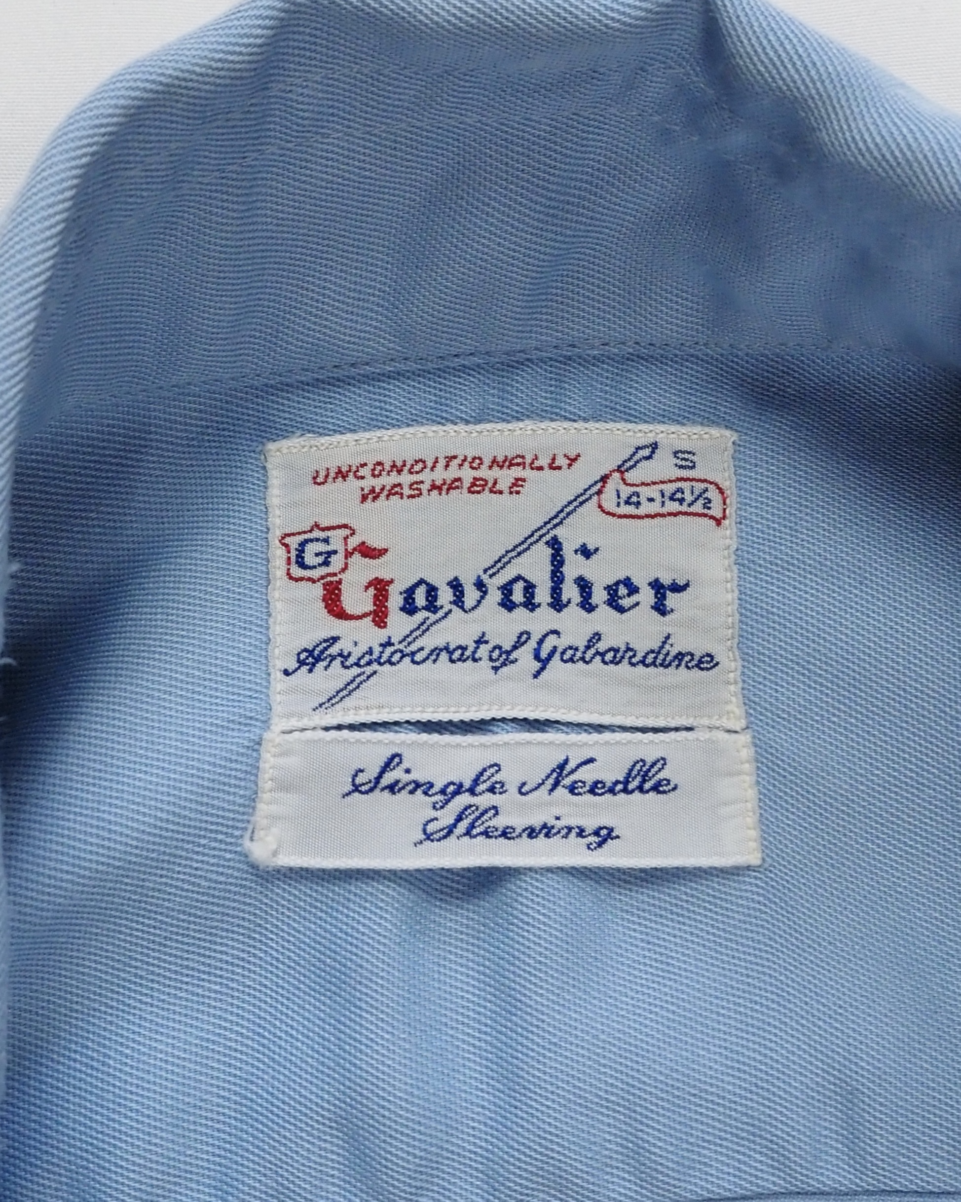 50’s Gavalier レーヨンシャツ 水色 の画像 12