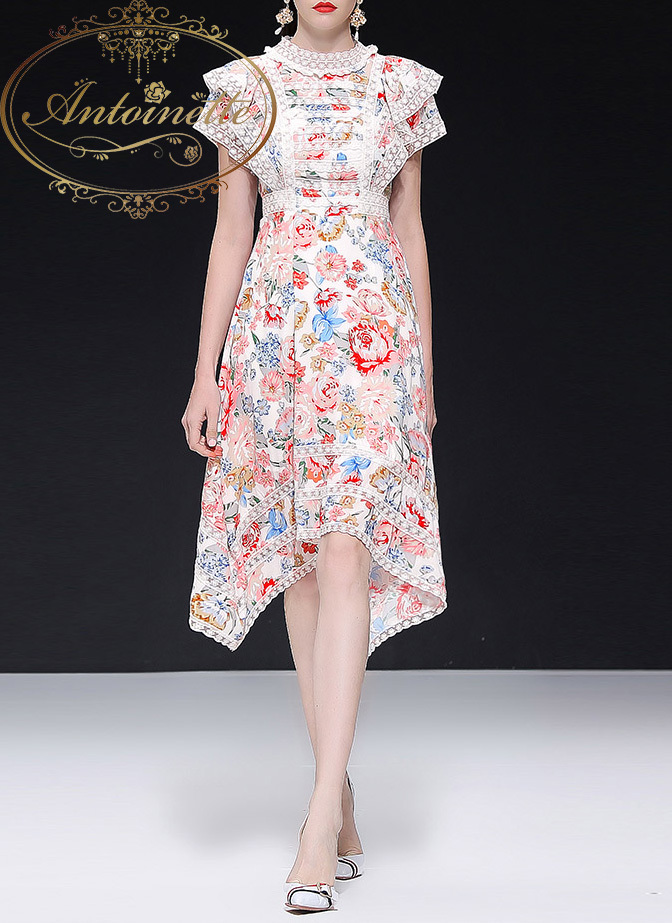 レディース 派手 柄 ドレスワンピース ワンピ 柄物 ゴージャス 花 柄 フラワーワンピース Antoinette レディース 派手 柄 ドレスワンピース ワンピ 柄物 ゴージャス 花 柄 フラワーワンピース Antoinette
