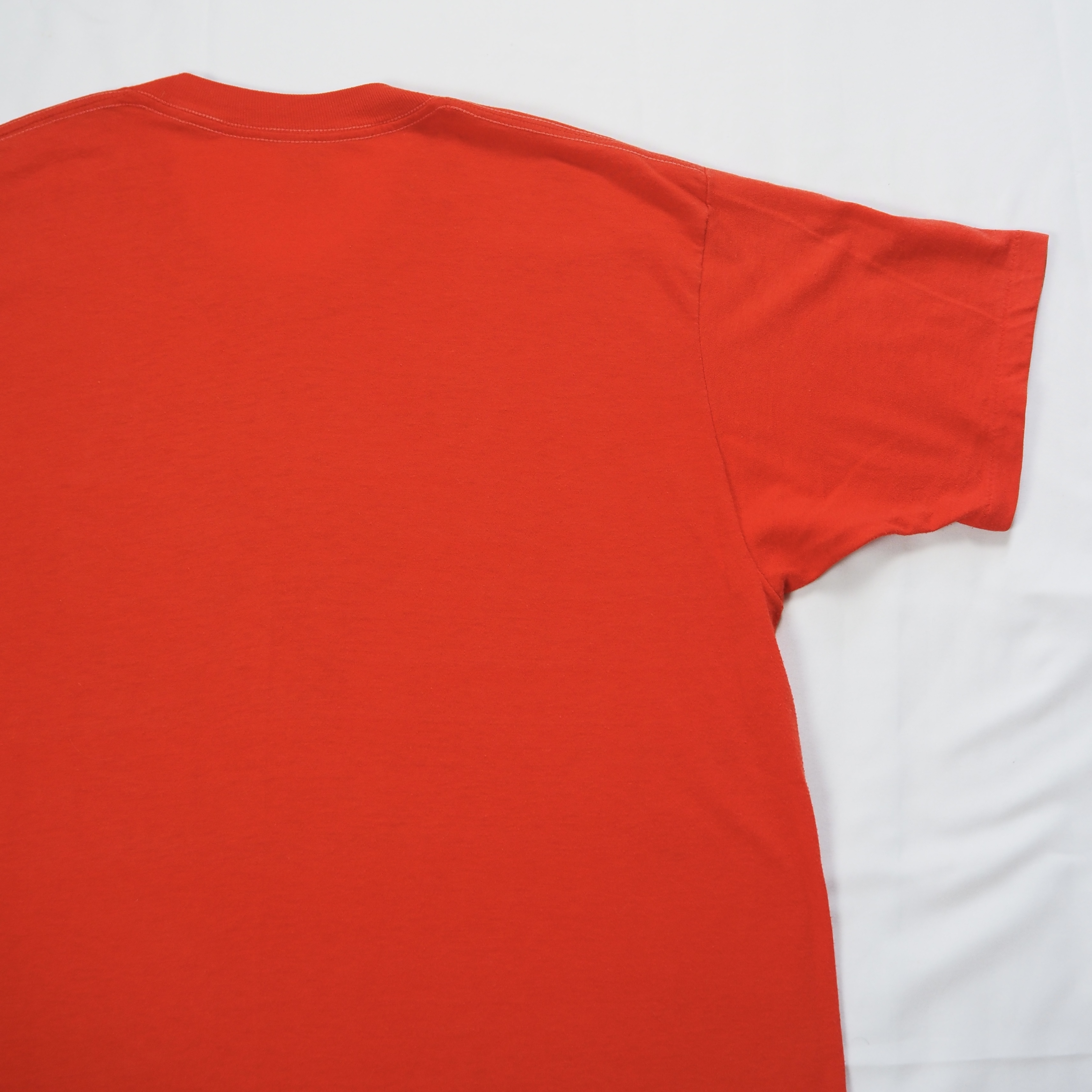 80’s スカル プリントTシャツ XL レッド の画像 15