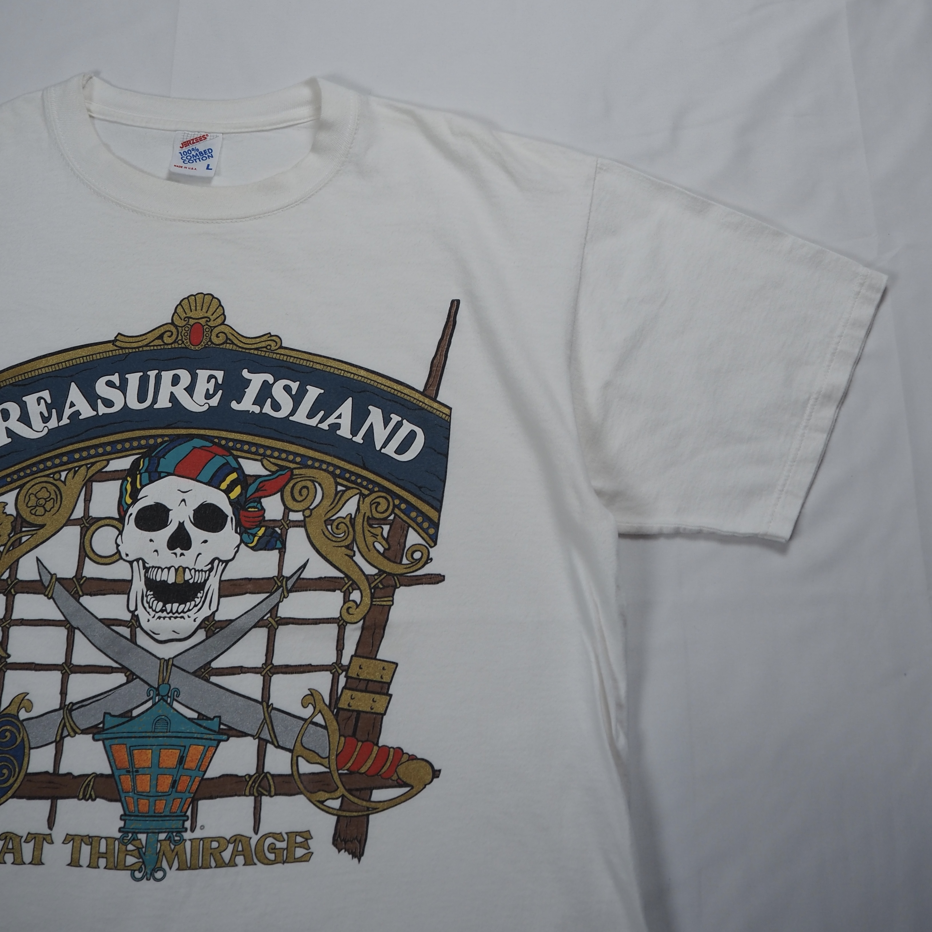 90’s Jerzees スカルTシャツ Lサイズ の画像 4