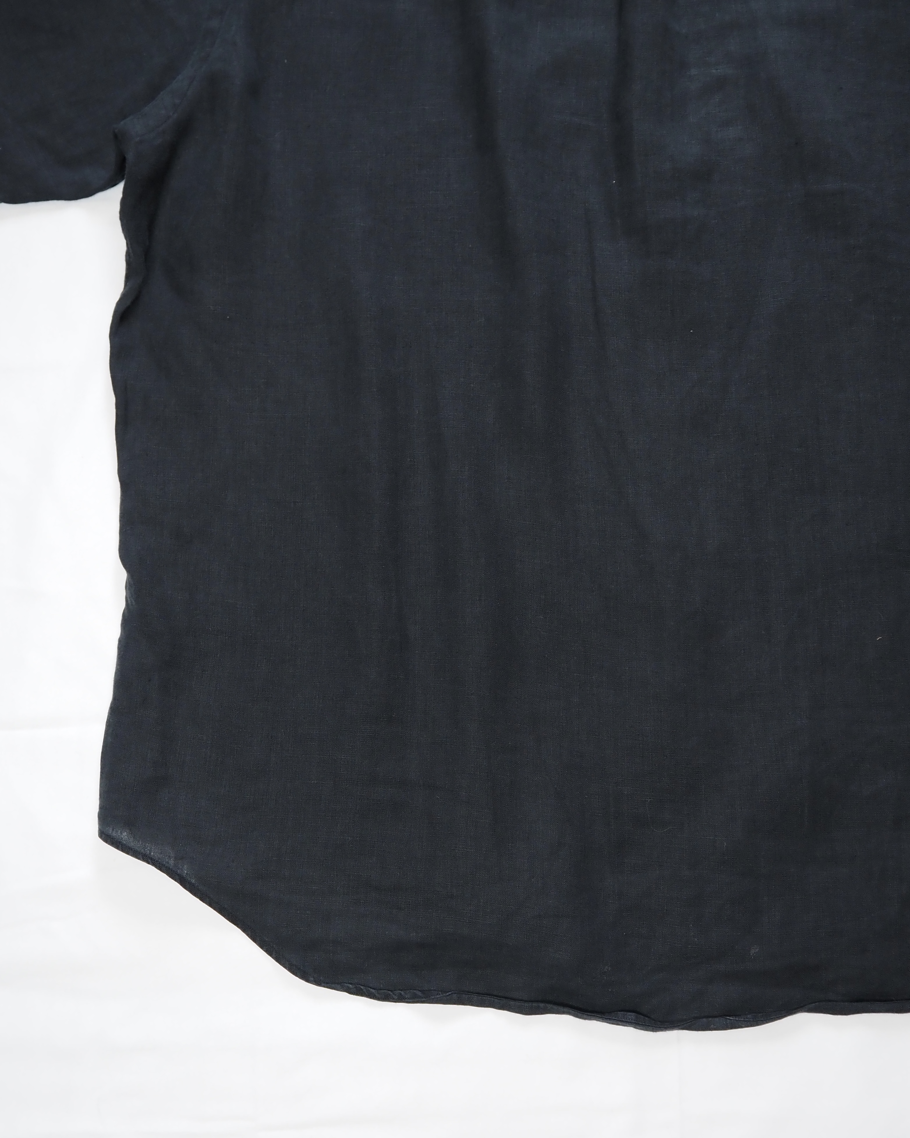 90’s Ralph Lauren リネンシャツ XL ブラック の画像 14
