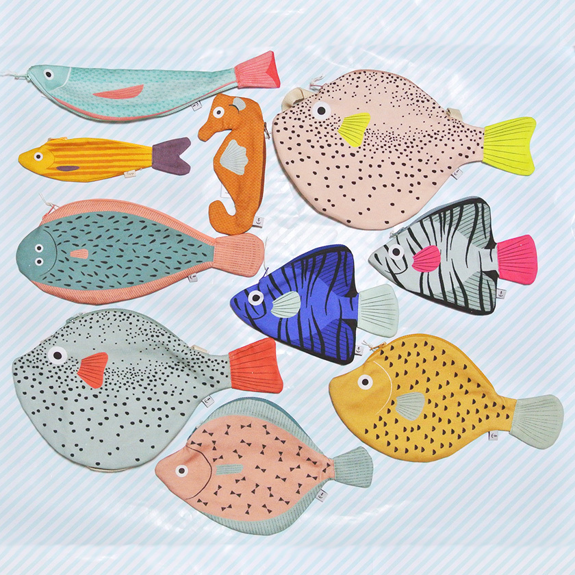 再入荷 魚 おさかなポーチ Don Fisher ドンフィッシャー Verdin スペイン 輸入雑貨 ブルー ピンク あおだま雑貨店