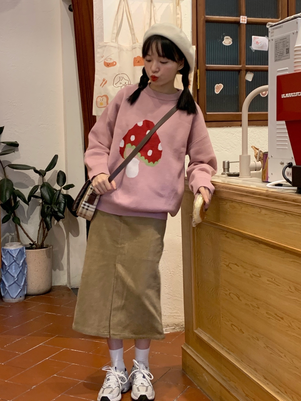 トップス ニット セーター プルオーバー 秋冬 かわいい ゆったり 長袖 ショート ショート丈 ゆったり 長袖 ドロップショルダー ラウンドネック クルーネック 襟なし ノーカラー BIGシルエット