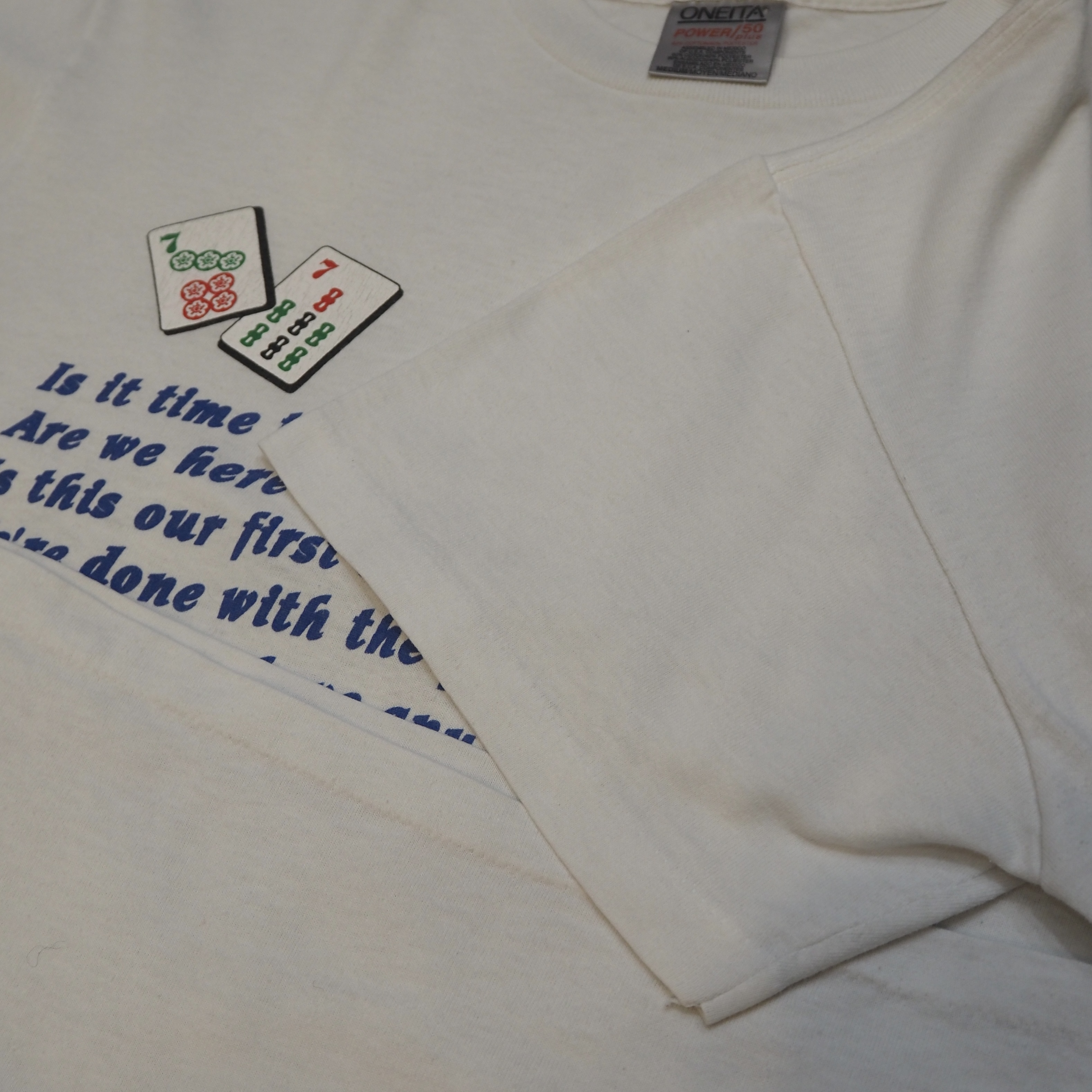 90’s Oneita 麻雀Tシャツ の画像 9