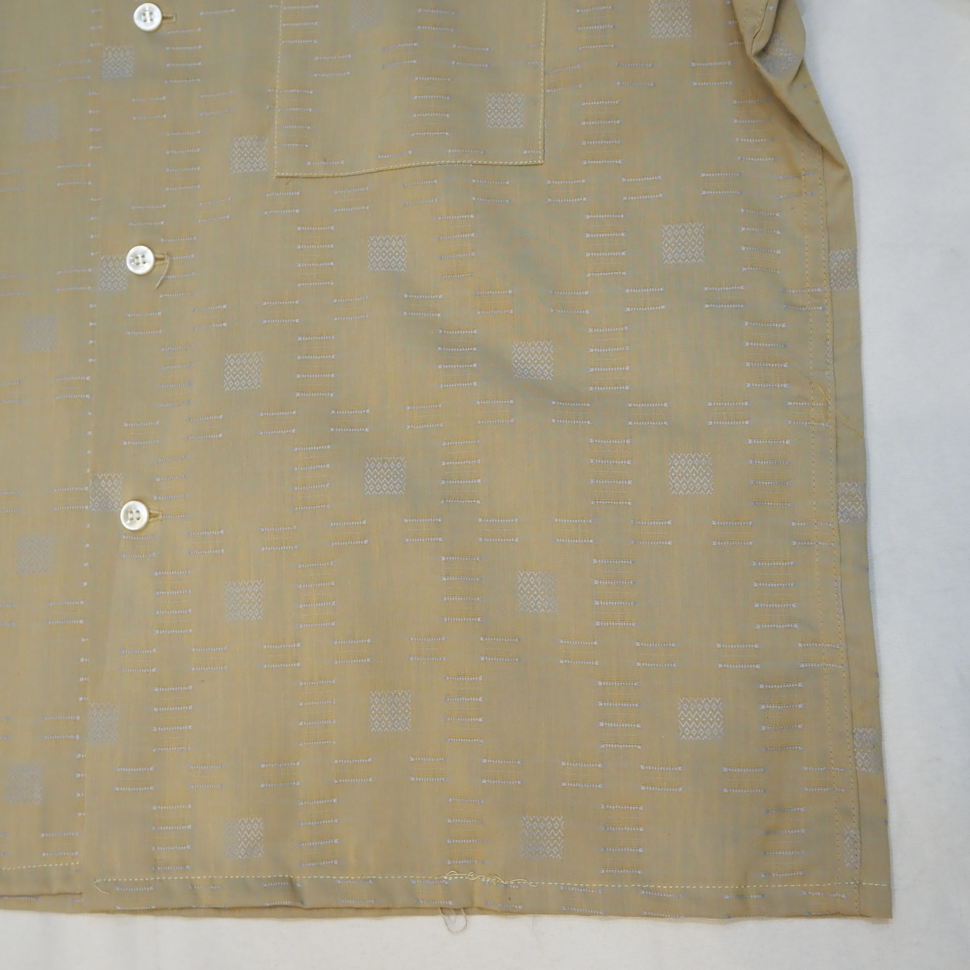 50’s Cotton Button Up Shirt Size L の画像 6