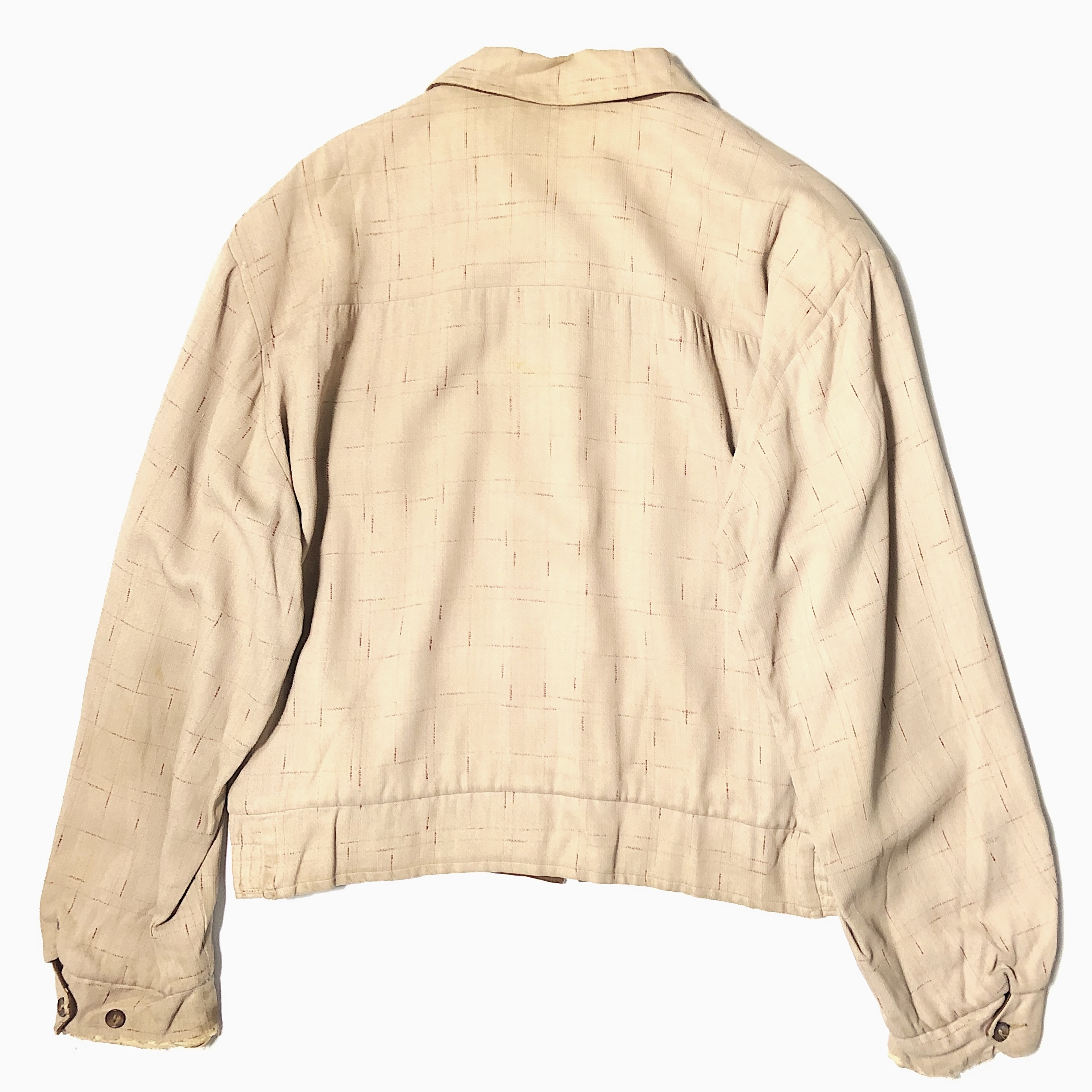 Vintage 50's Reversible Rayon Gabardine Jacket の画像 2