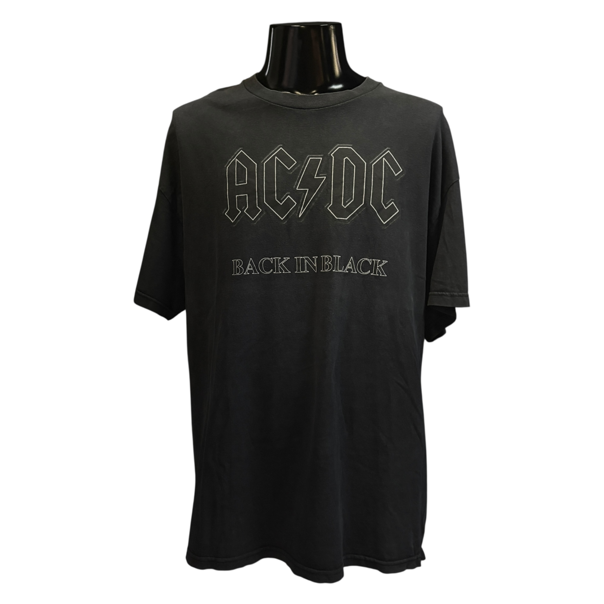 【AC/DC】エーシーディーシー “BACK IN BLACK” Tシャツ XL