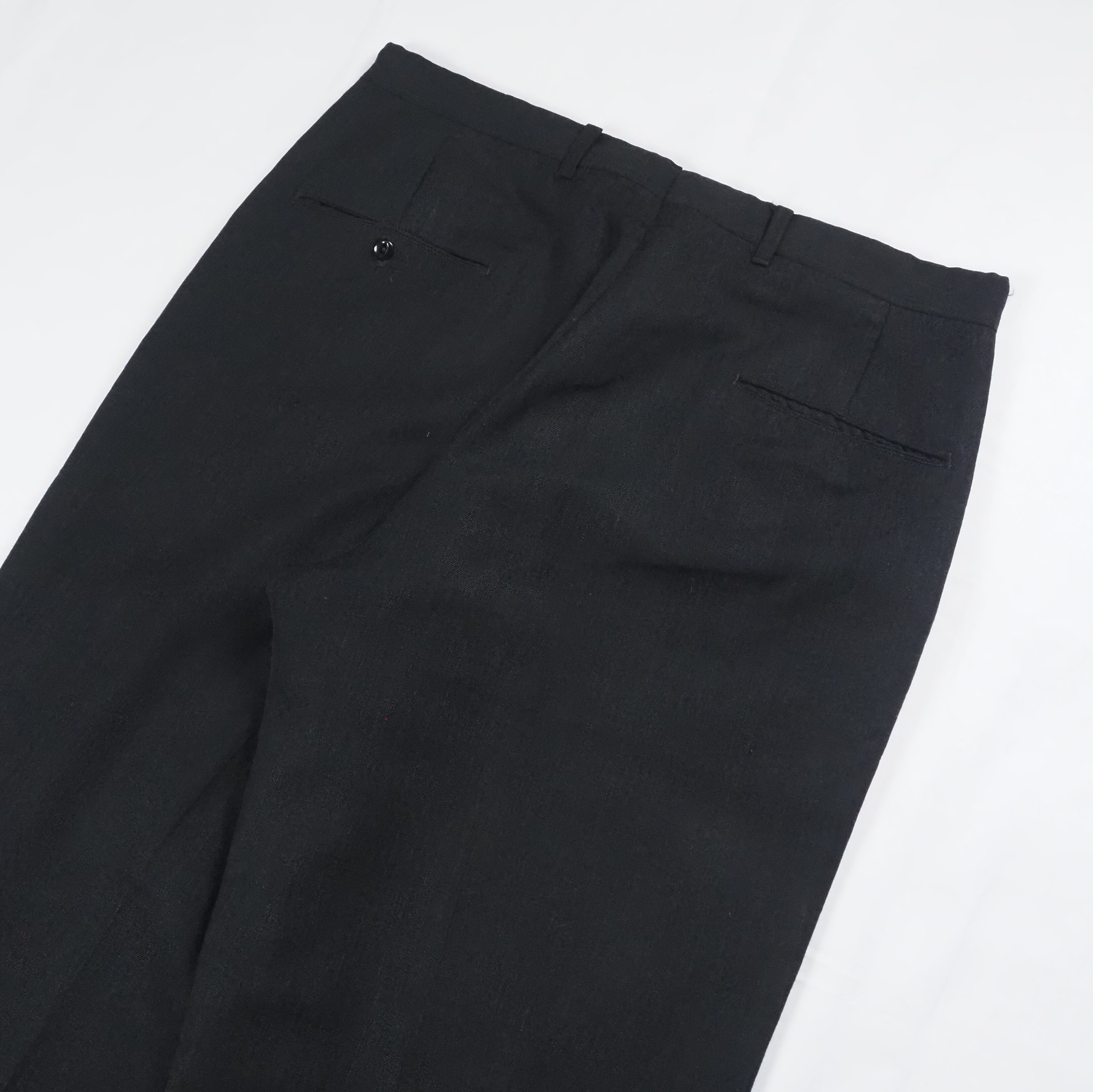 【9/23 20:00入荷】50's ウールスラックス ブラック アルミジップ の画像 11