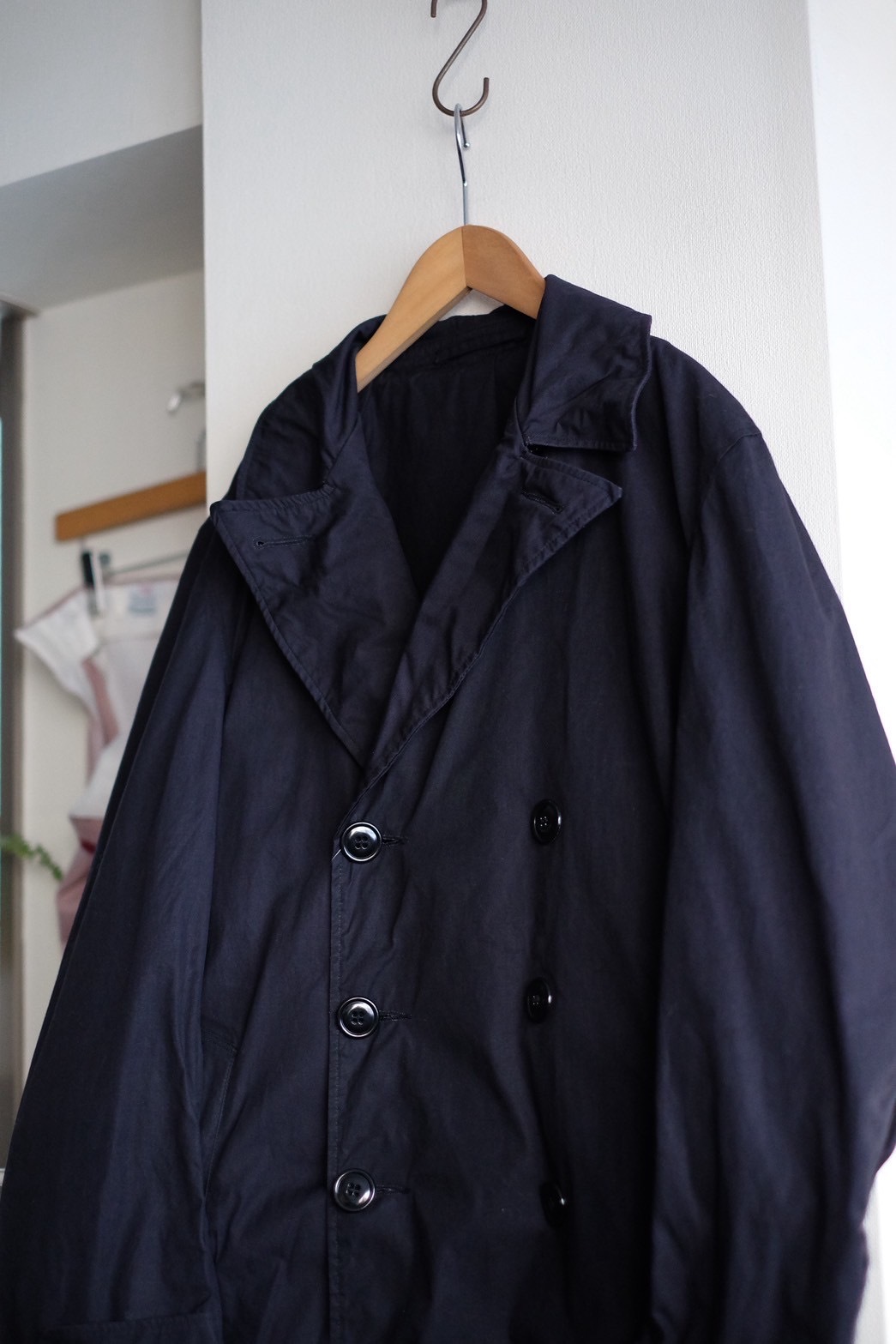 60-70s US NAVY all whether trench coat の画像 4