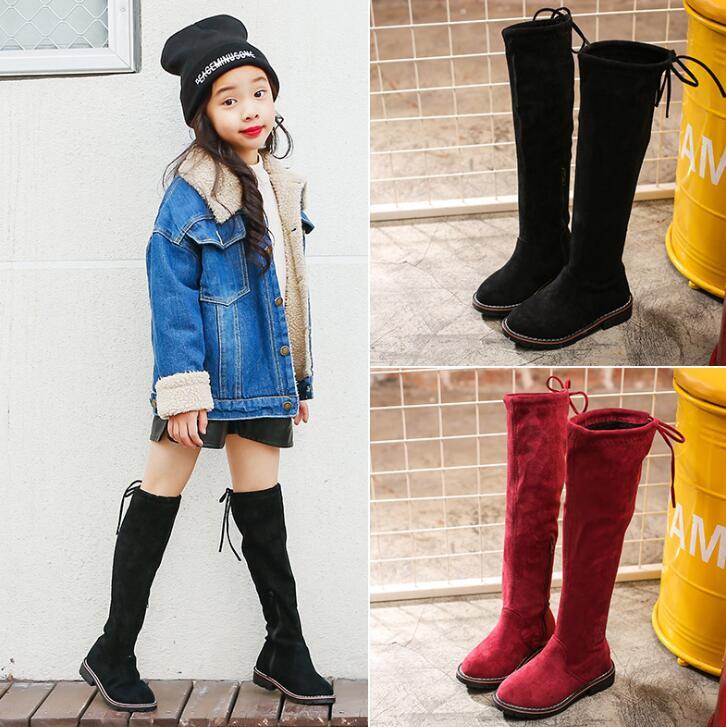 299 Shows 女の子 ムートンニーハイブーツ 3色展開 韓国子供服 Orini