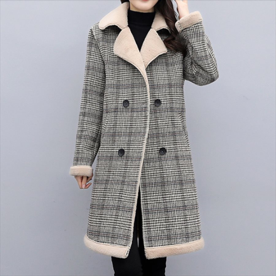 オンラインストア専門店 コート チェック柄 ファー カジュアル系 フェミニン系 大人可愛い ポケット ムートンコート オンラインストア売れ筋 Ssl Daikyogo Or Jp