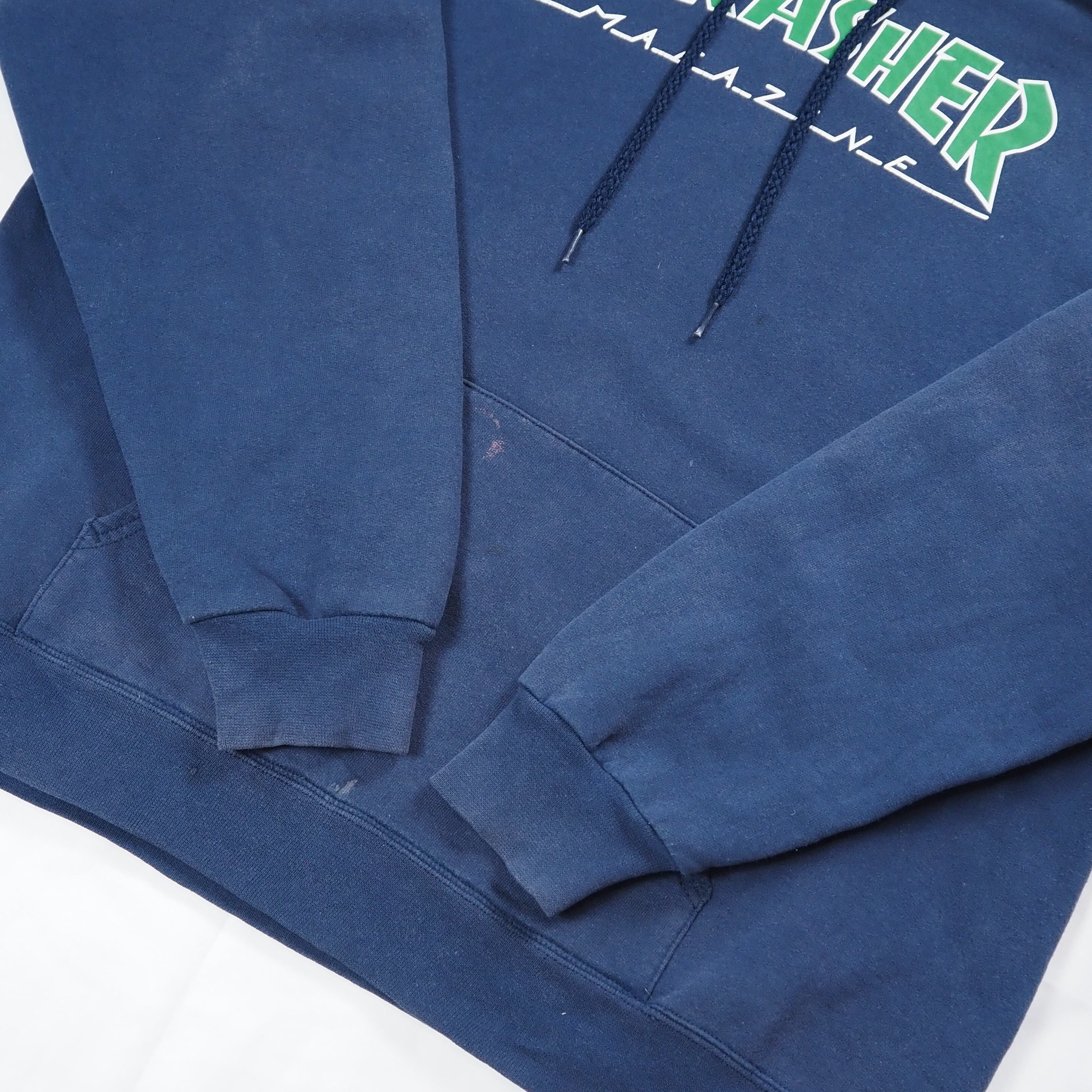 00's Thrasher フーディ ネイビー Lサイズ程度 の画像 14