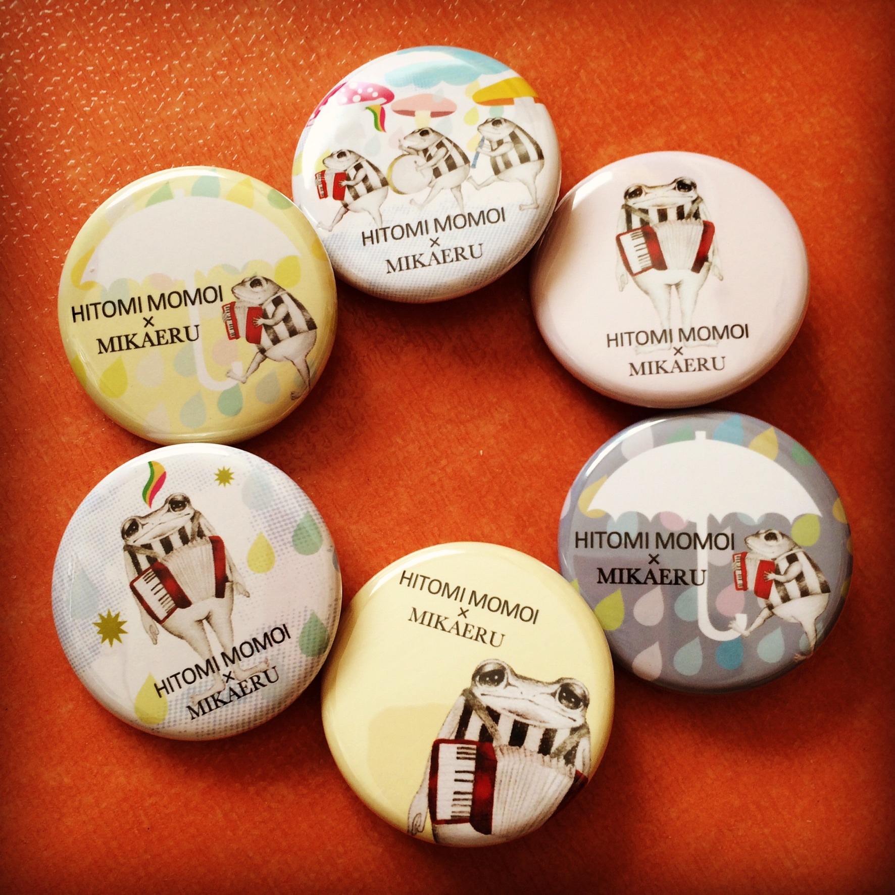 【GOODS】かえるのうた3　缶バッチ（全６種類）