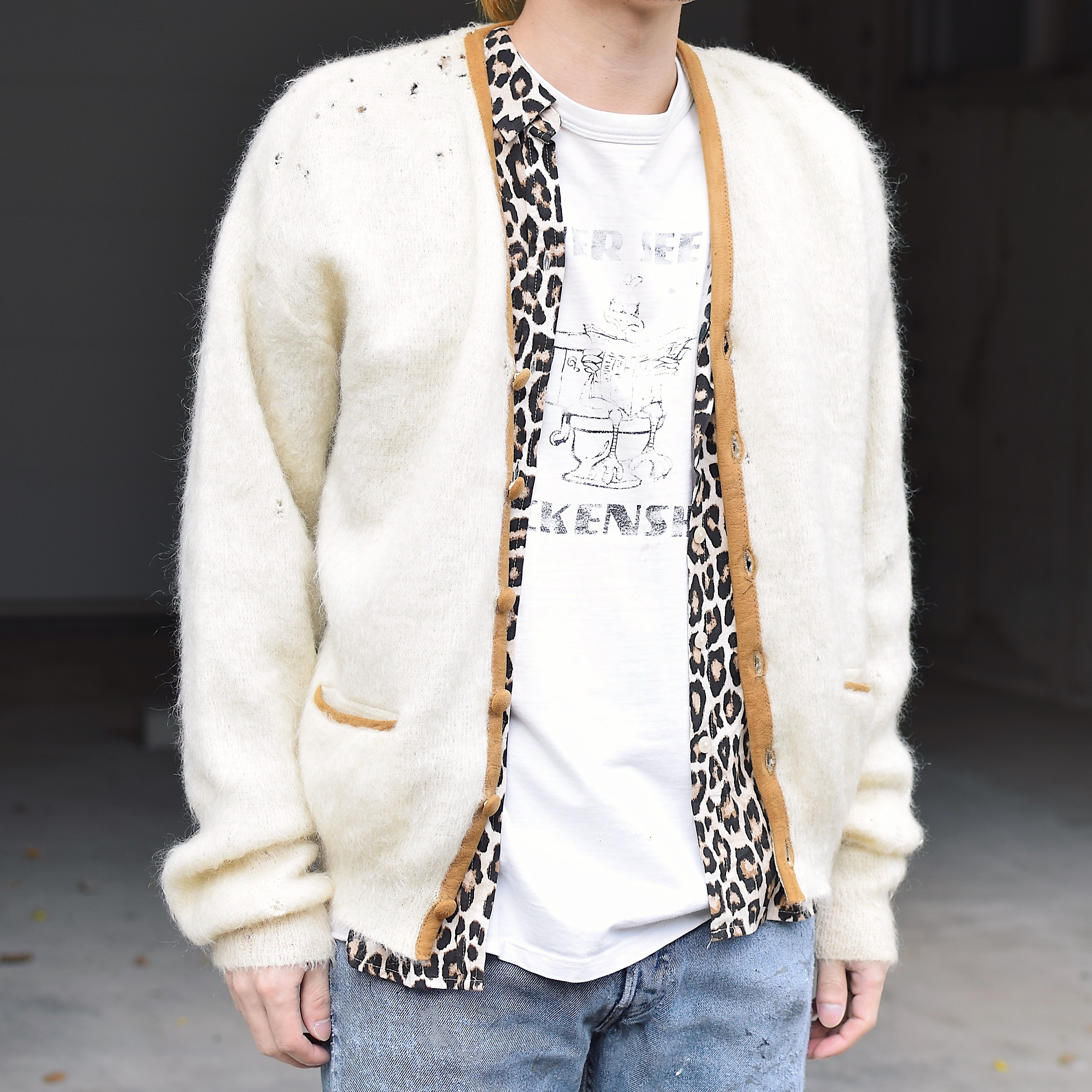 Vintage 60's【Sears Premiere COLLECTION】Grunge Mohair Cardigan の画像 3