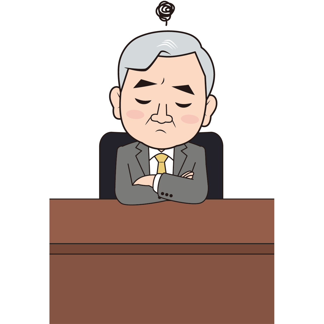 考え込む男性社長 Sozaido